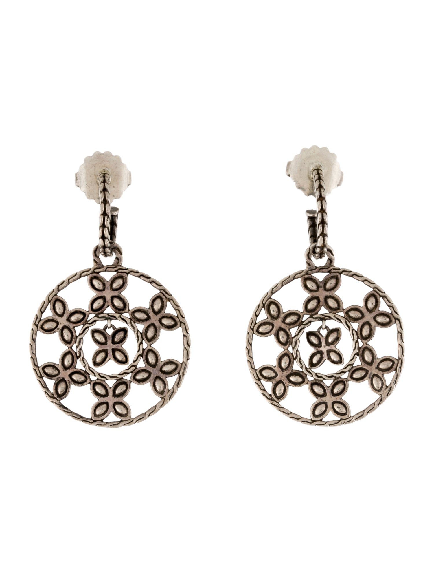 John Hardy Batu Kawung Flower Drop Earrings