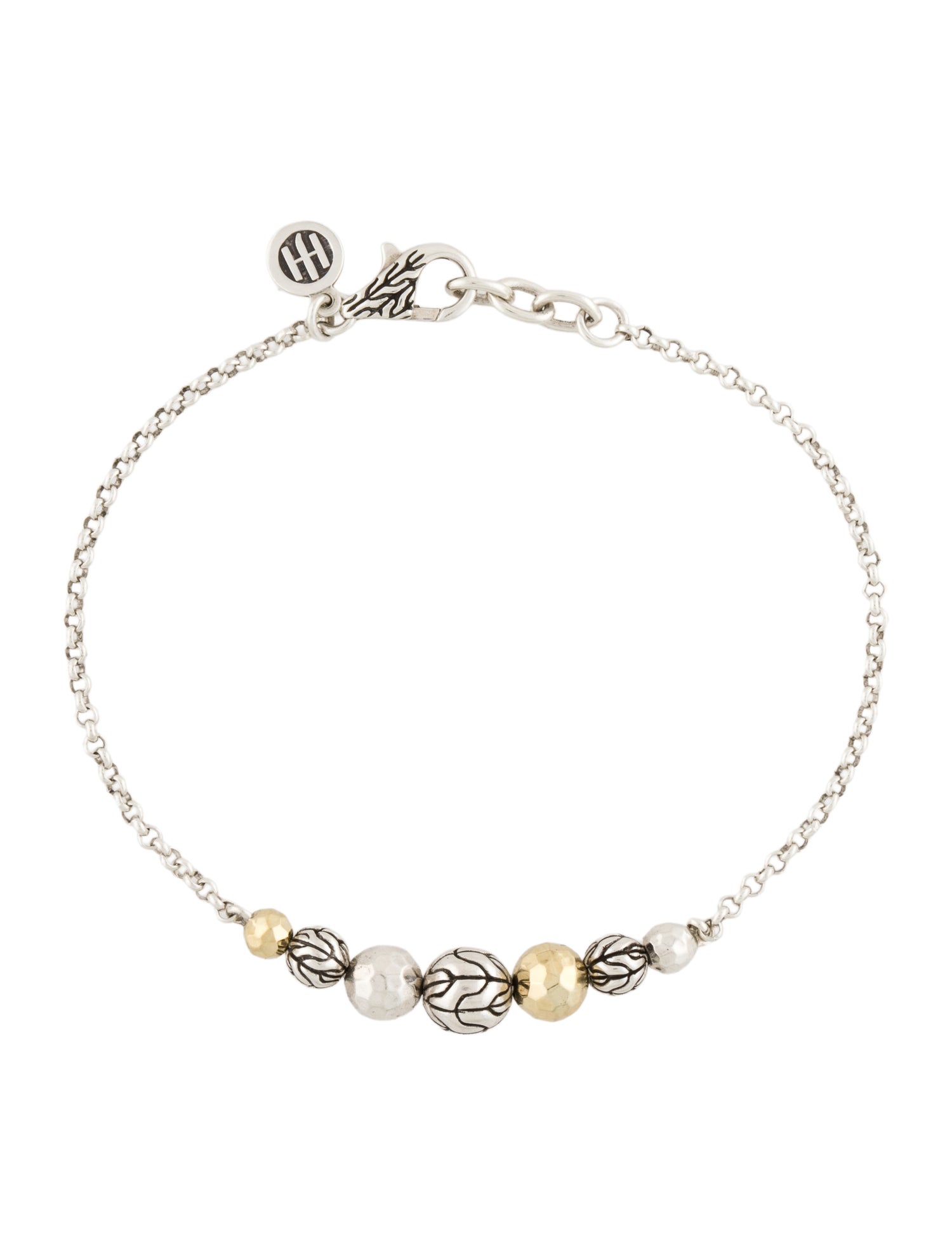 John Hardy Two-Tone Bead Station Bracelet