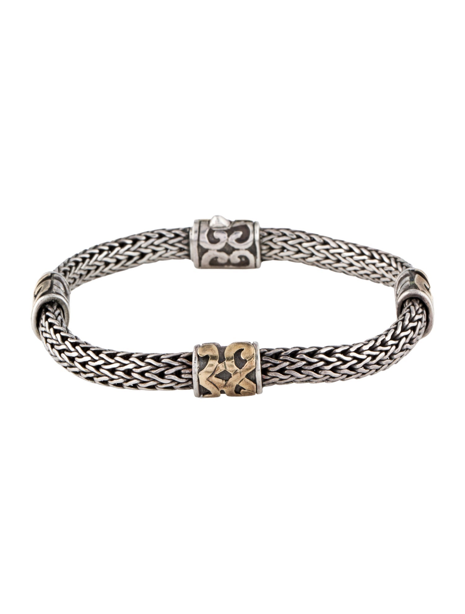 John Hardy Two-Tone Classic Chain Dayak Station Bracelet