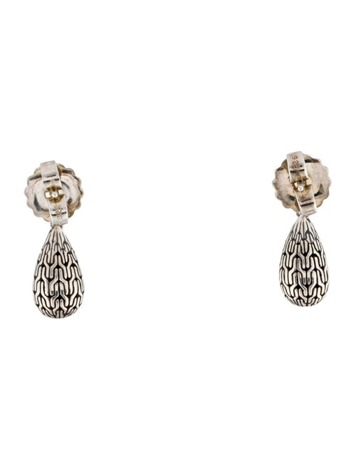John Hardy Classic Chain Hammered Drop Earrings