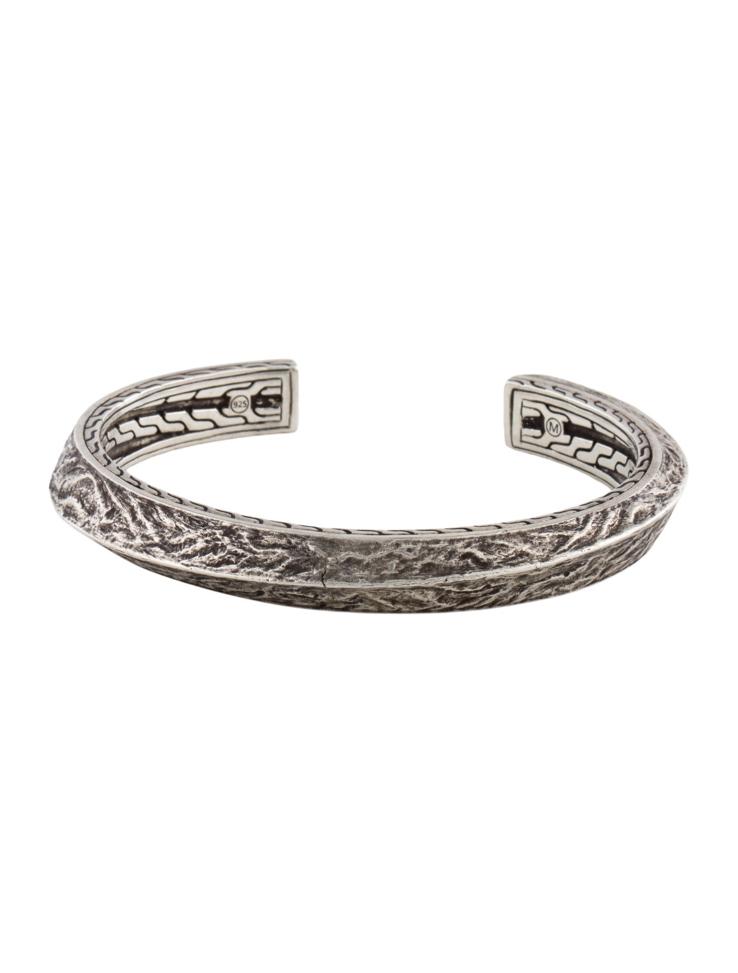 John Hardy Texture Knife Edge Cuff Bracelet