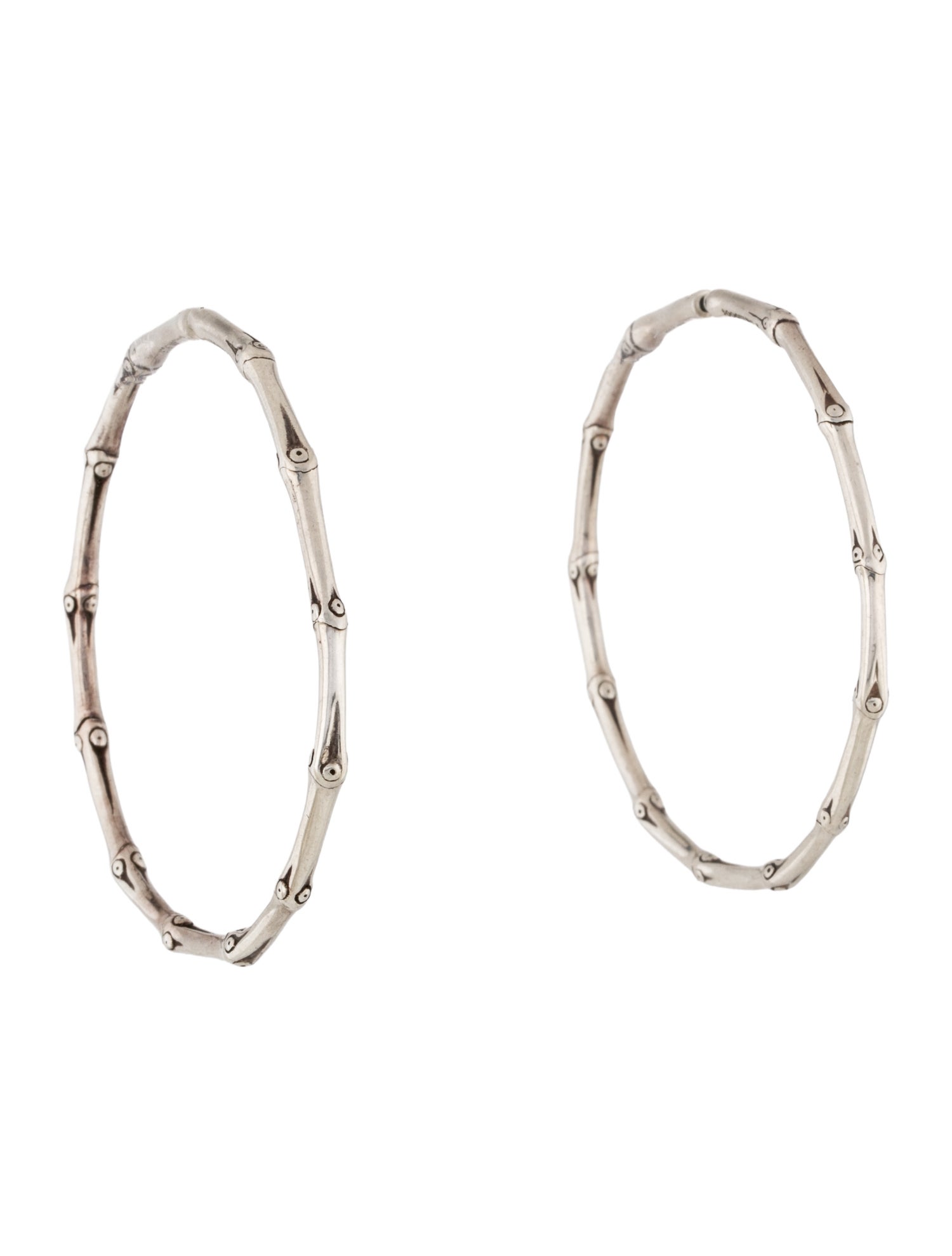 John Hardy Bamboo Large Hoop Earrings