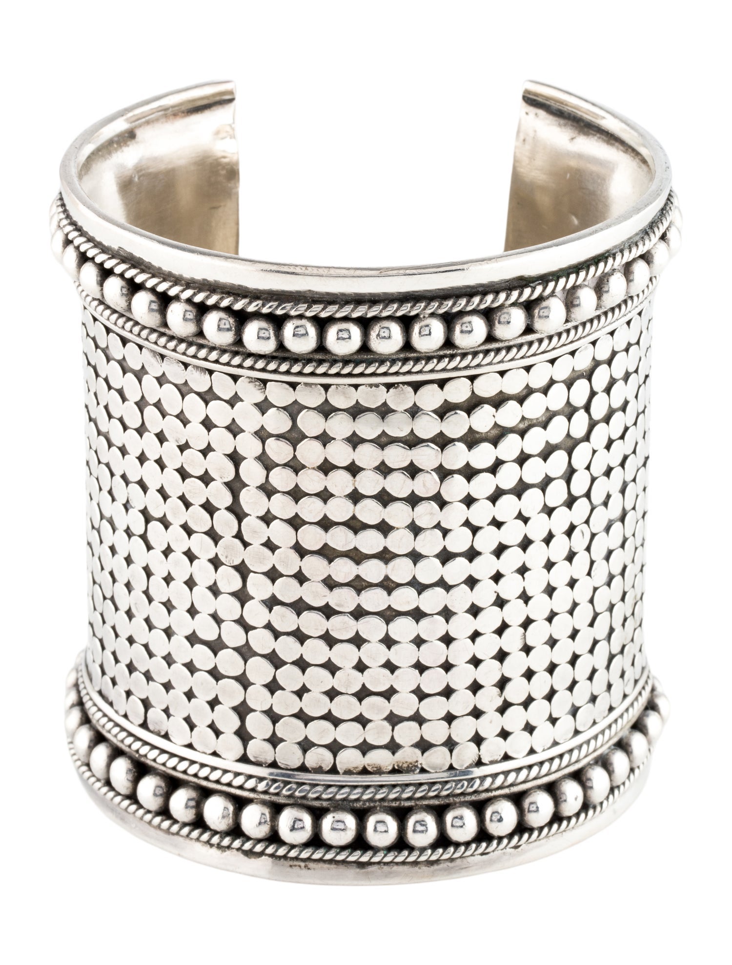 John Hardy Vintage Wide Dot Cuff