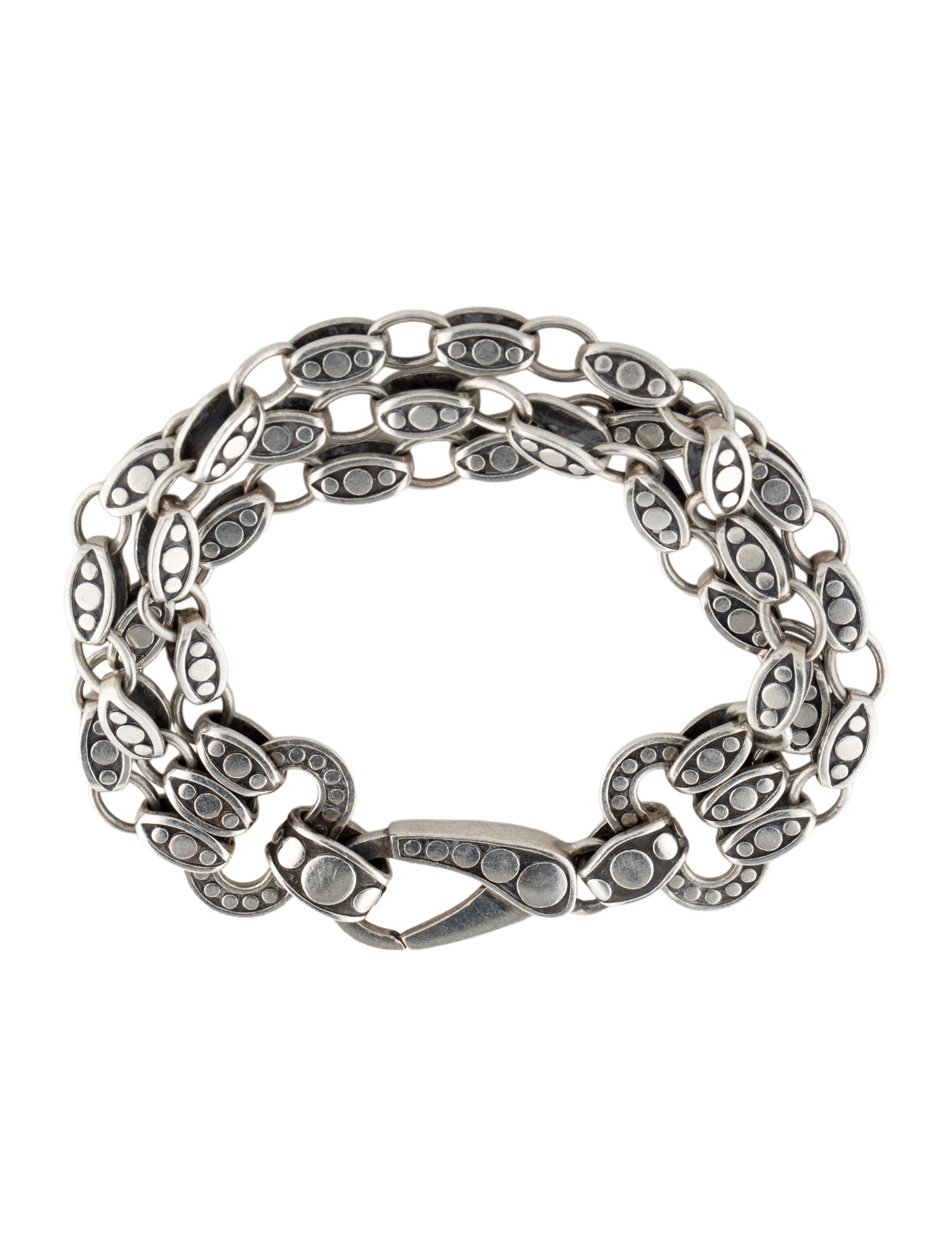 John Hardy Dot Three Row Bracelet