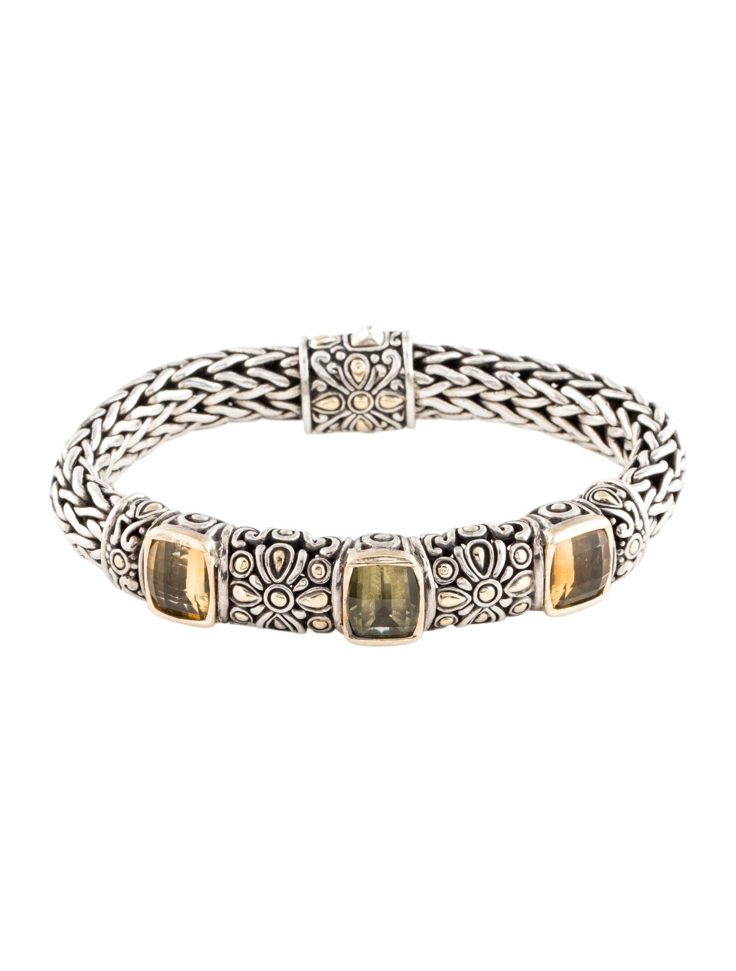 John Hardy Batu Sari Citrine Station Bracelet