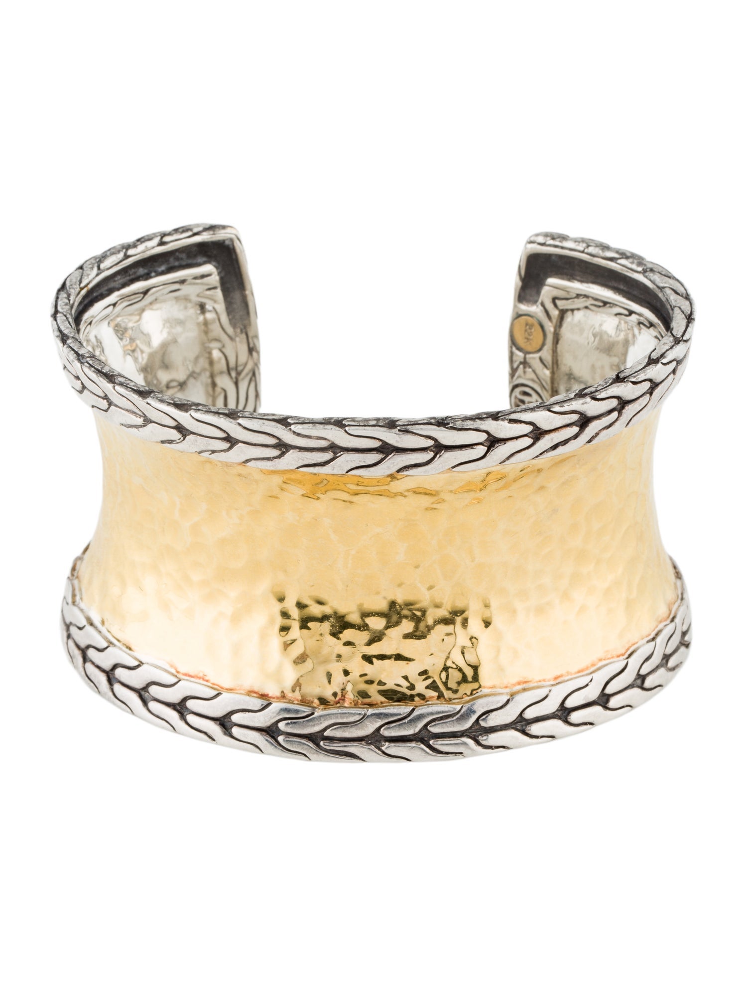 John Hardy Two-Tone Classic Chain Palu Cuff Bracelet