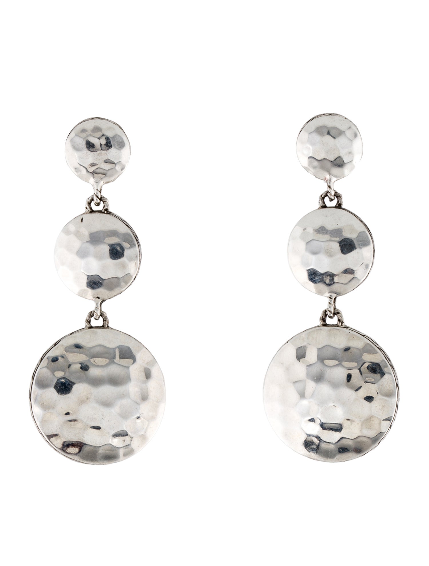 John Hardy Palu Hammered Drop Earrings