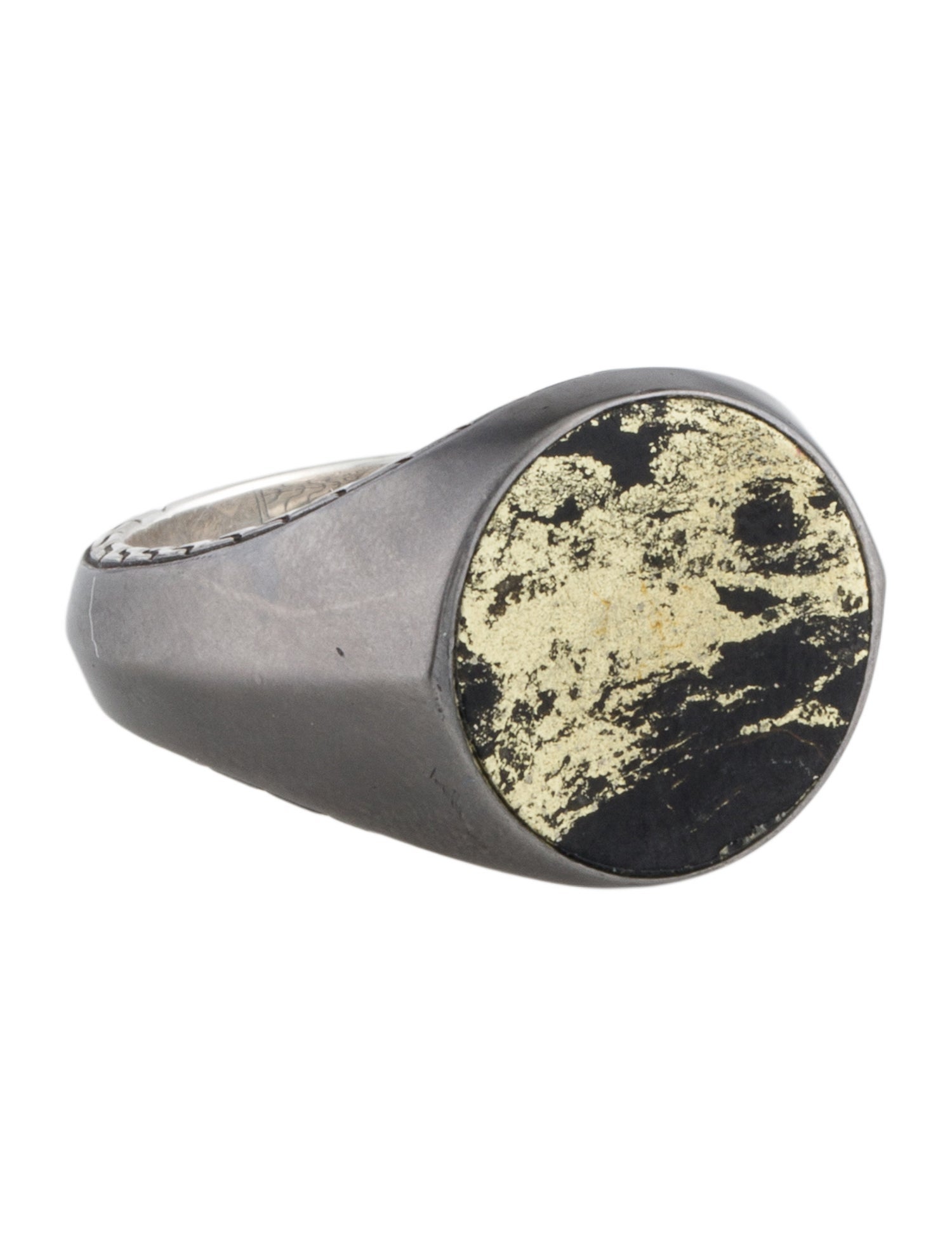 John Hardy Apache Gold Classic Chain Signet Ring