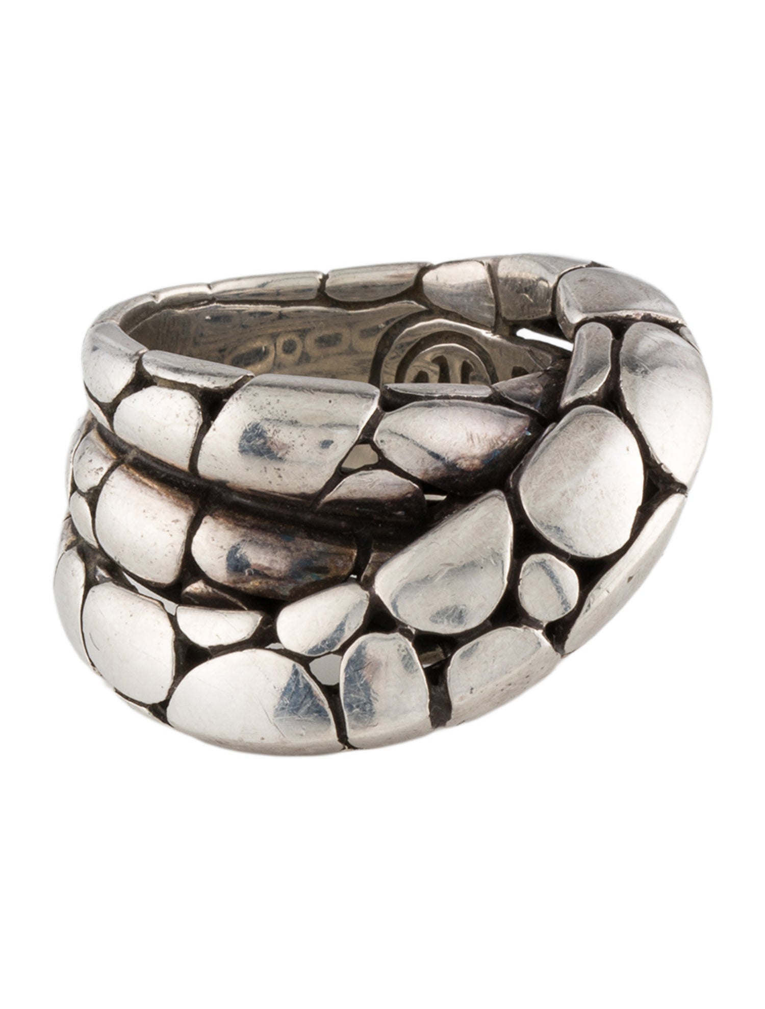 John Hardy Kali Dot Twisted Overlap Ring