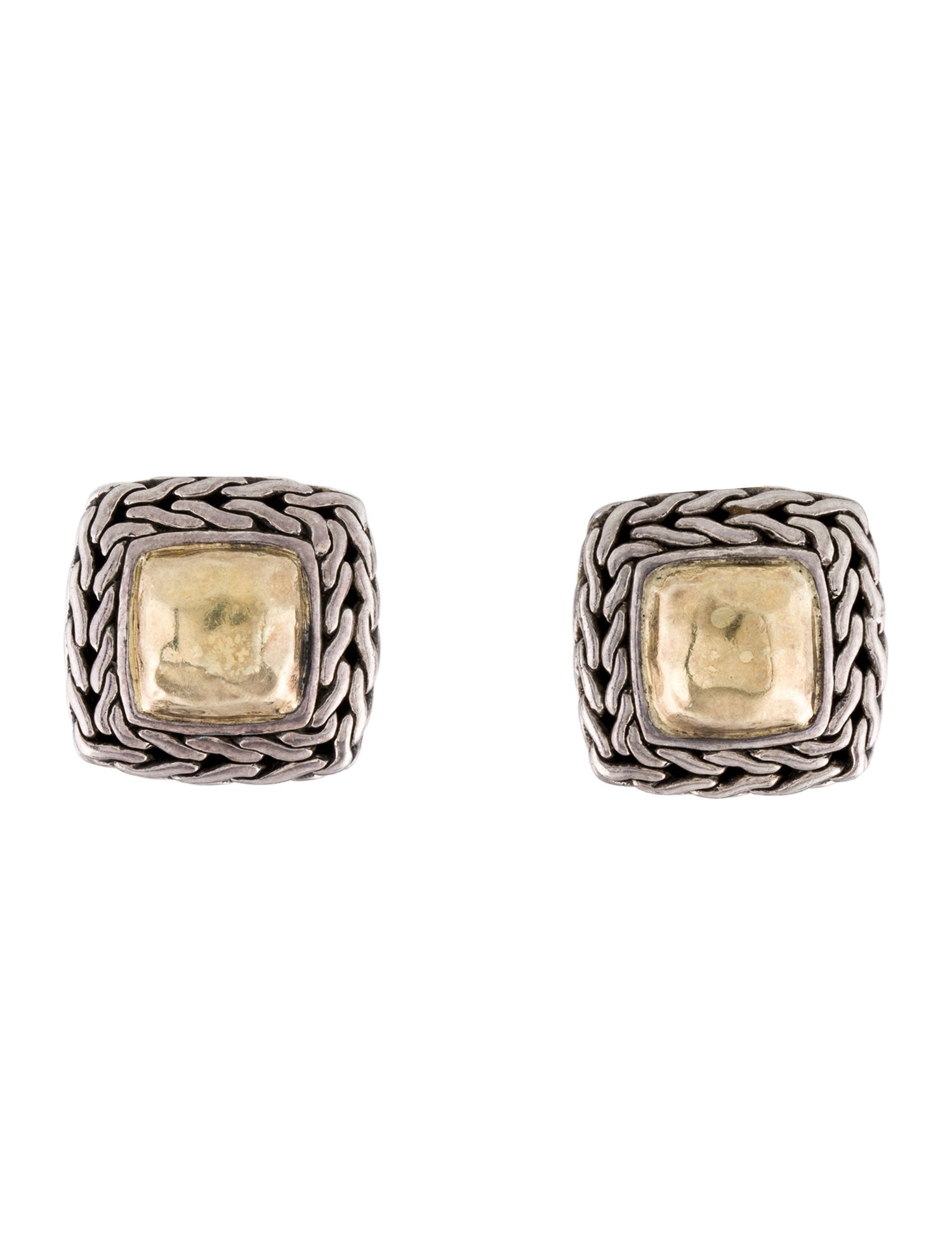 John Hardy Two-Tone Palu Earclip Earrings