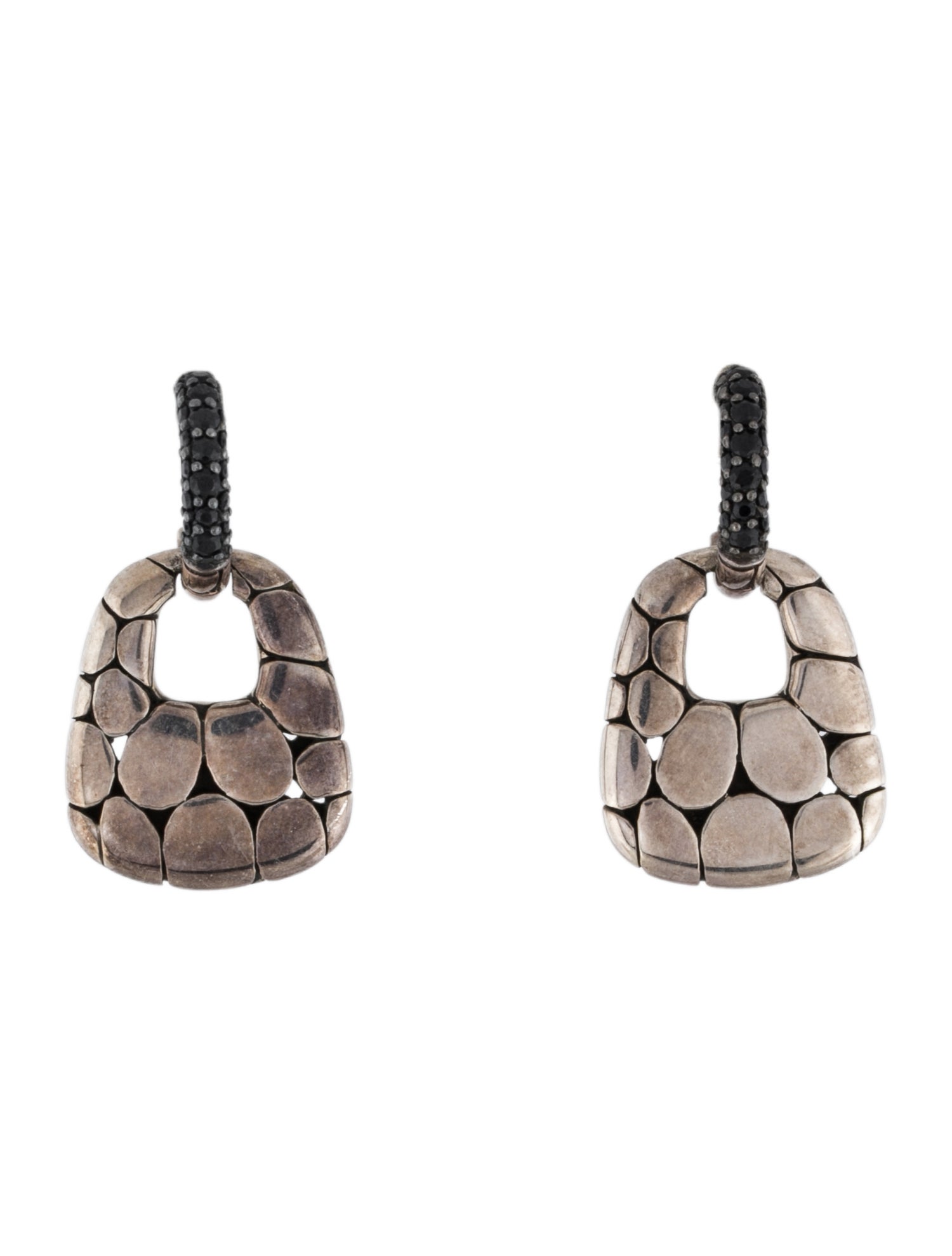 John Hardy Sapphire Kali Lava Drop Earrings