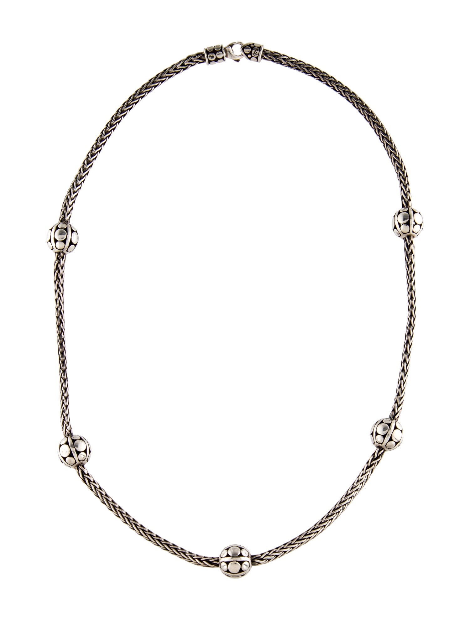 John Hardy Dot Ball Station Necklace