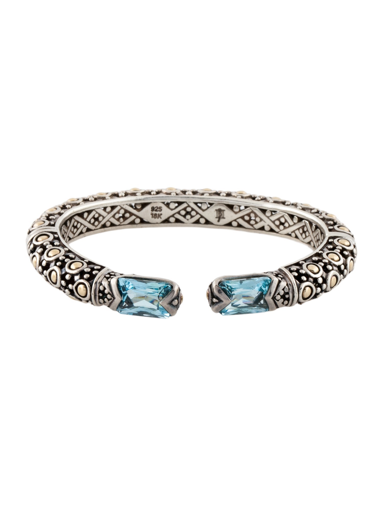 John Hardy Topaz Jaisalmer Hinged Cuff