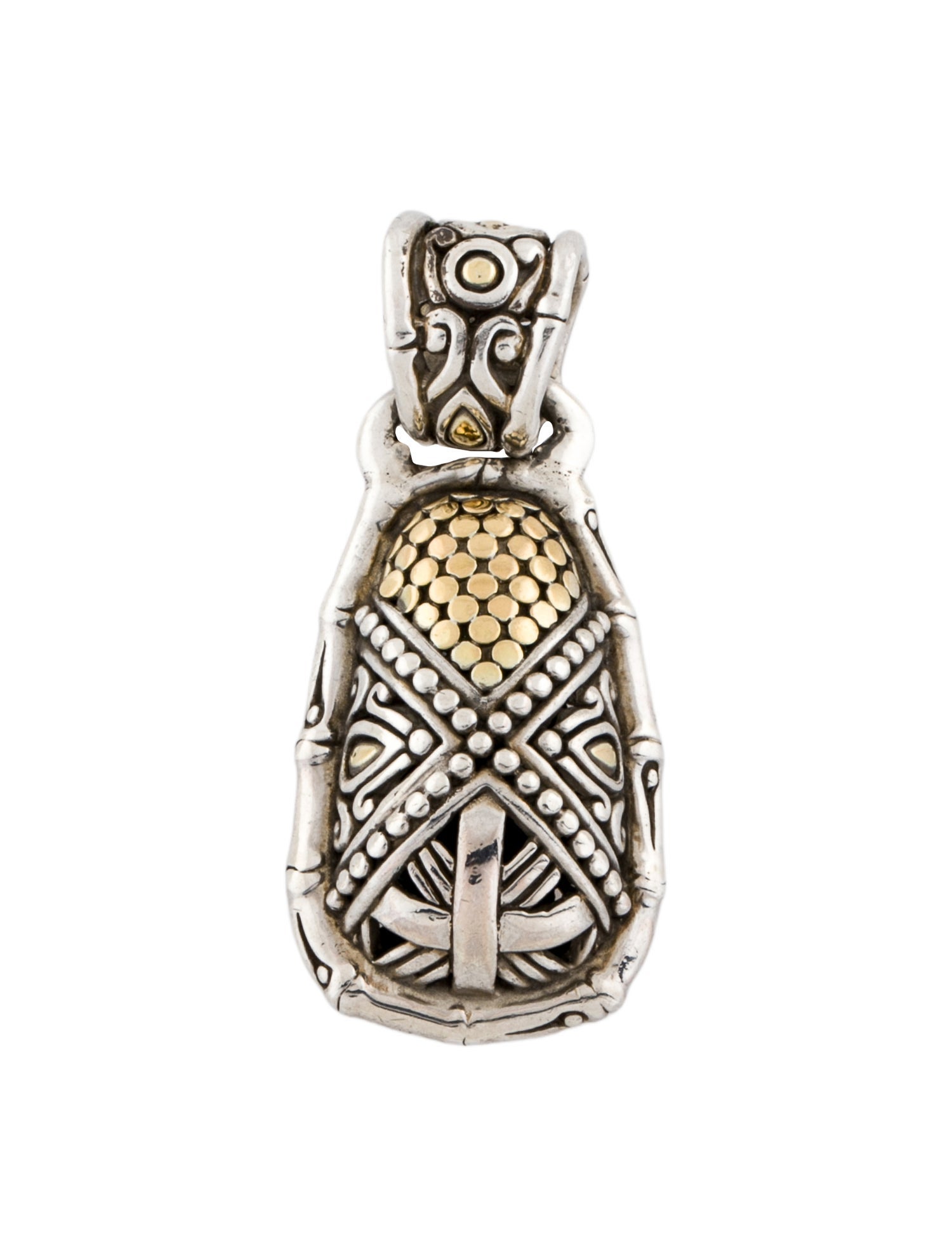 John Hardy Two-Tone Dot Pendant