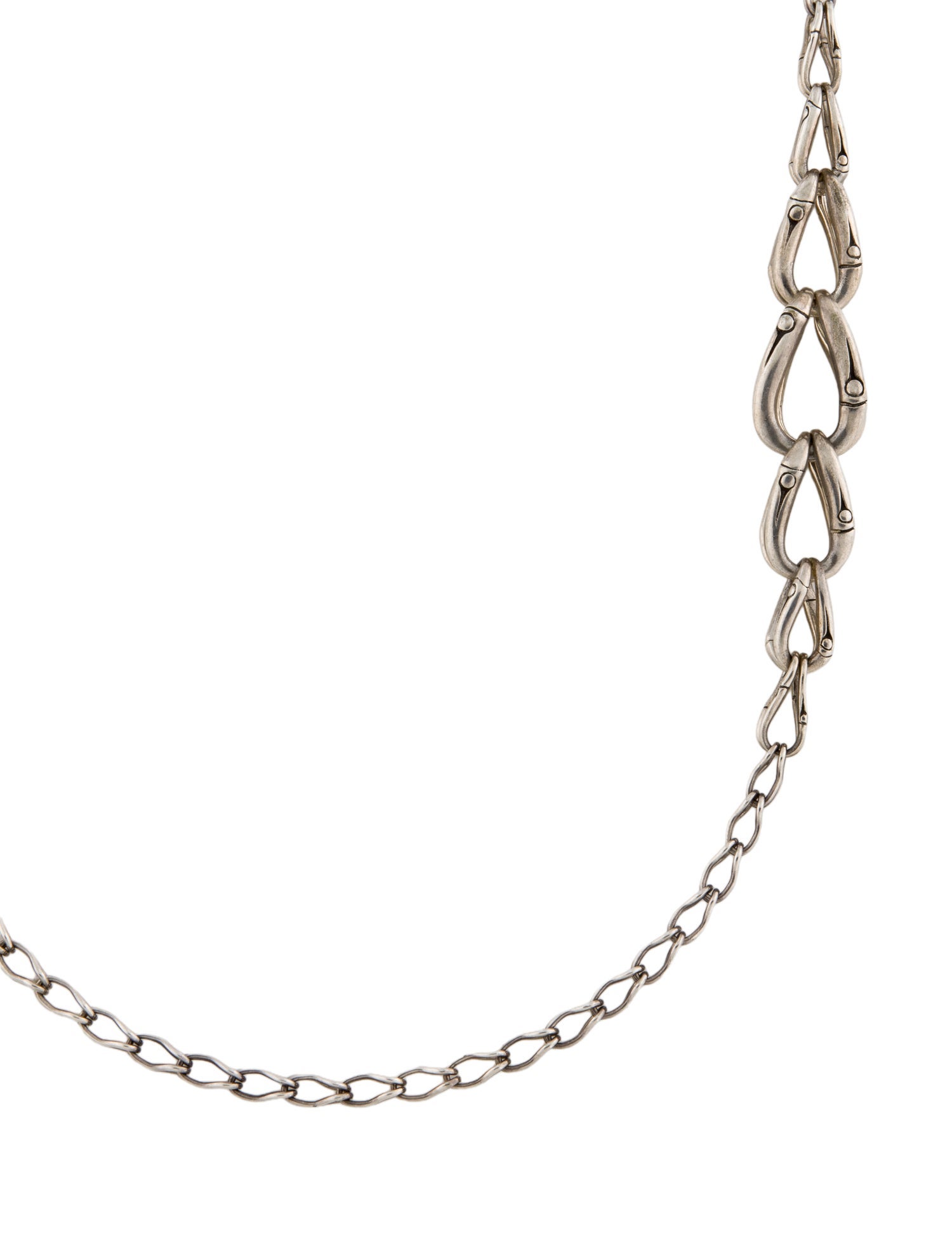 John Hardy Bamboo Link Station Necklace
