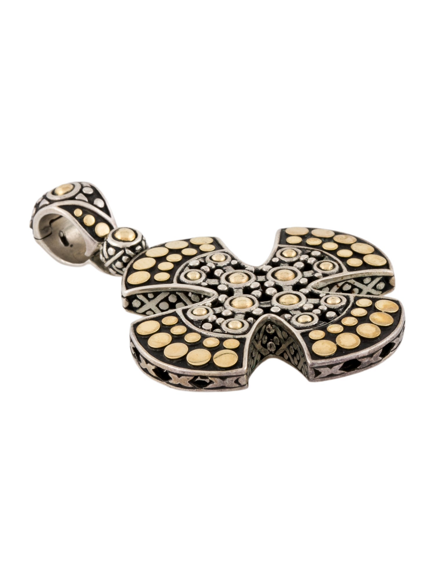 John Hardy Two-Tone Jaisalmer Cross Pendant