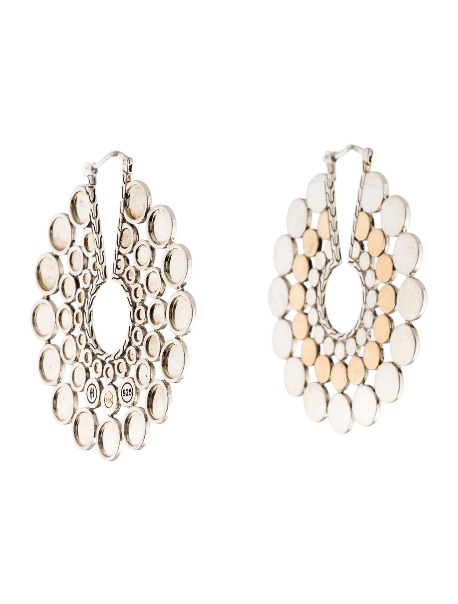John Hardy Two-Tone Dot Hoop Earrings