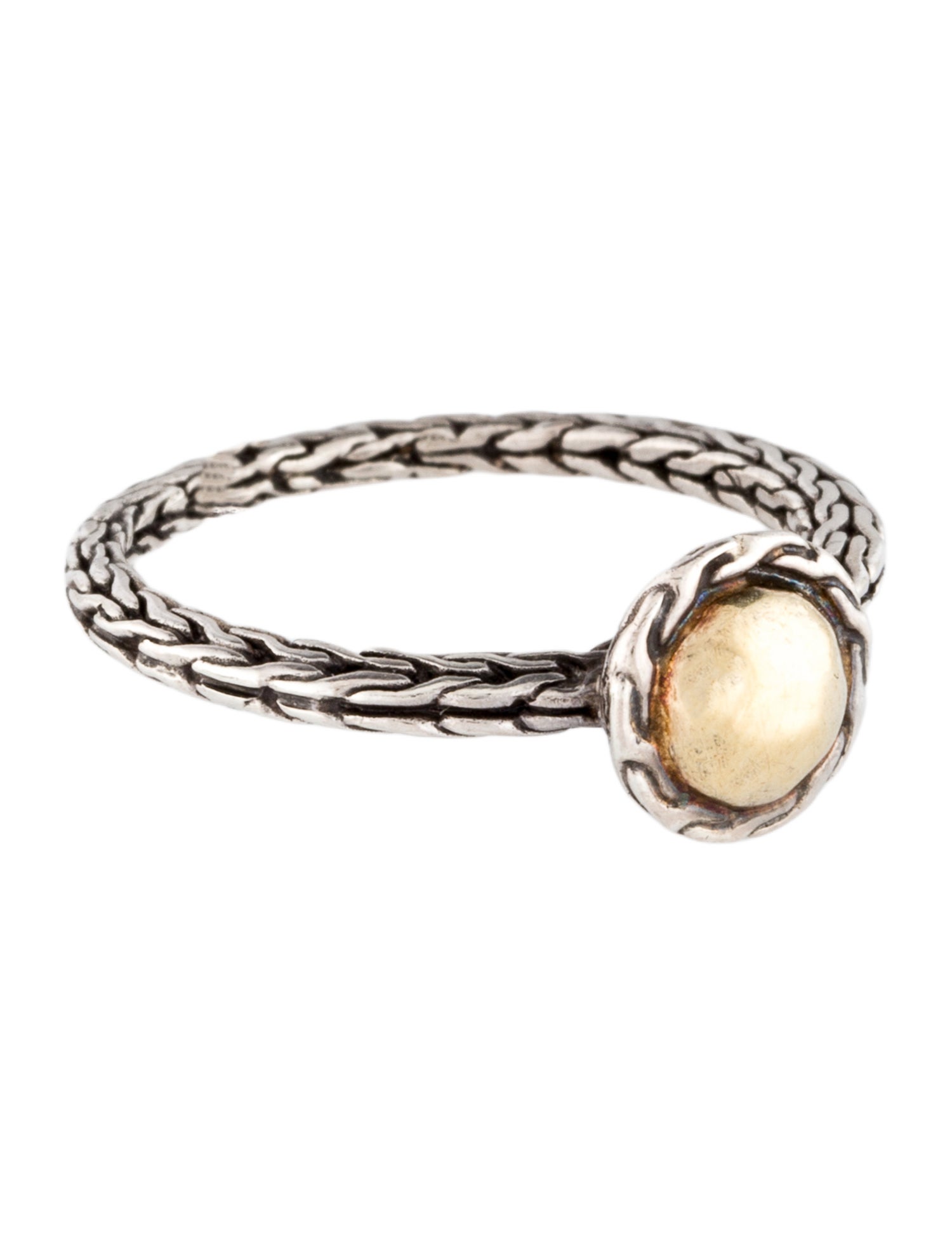 John Hardy Two-Tone Icon Dot Cocktail Ring