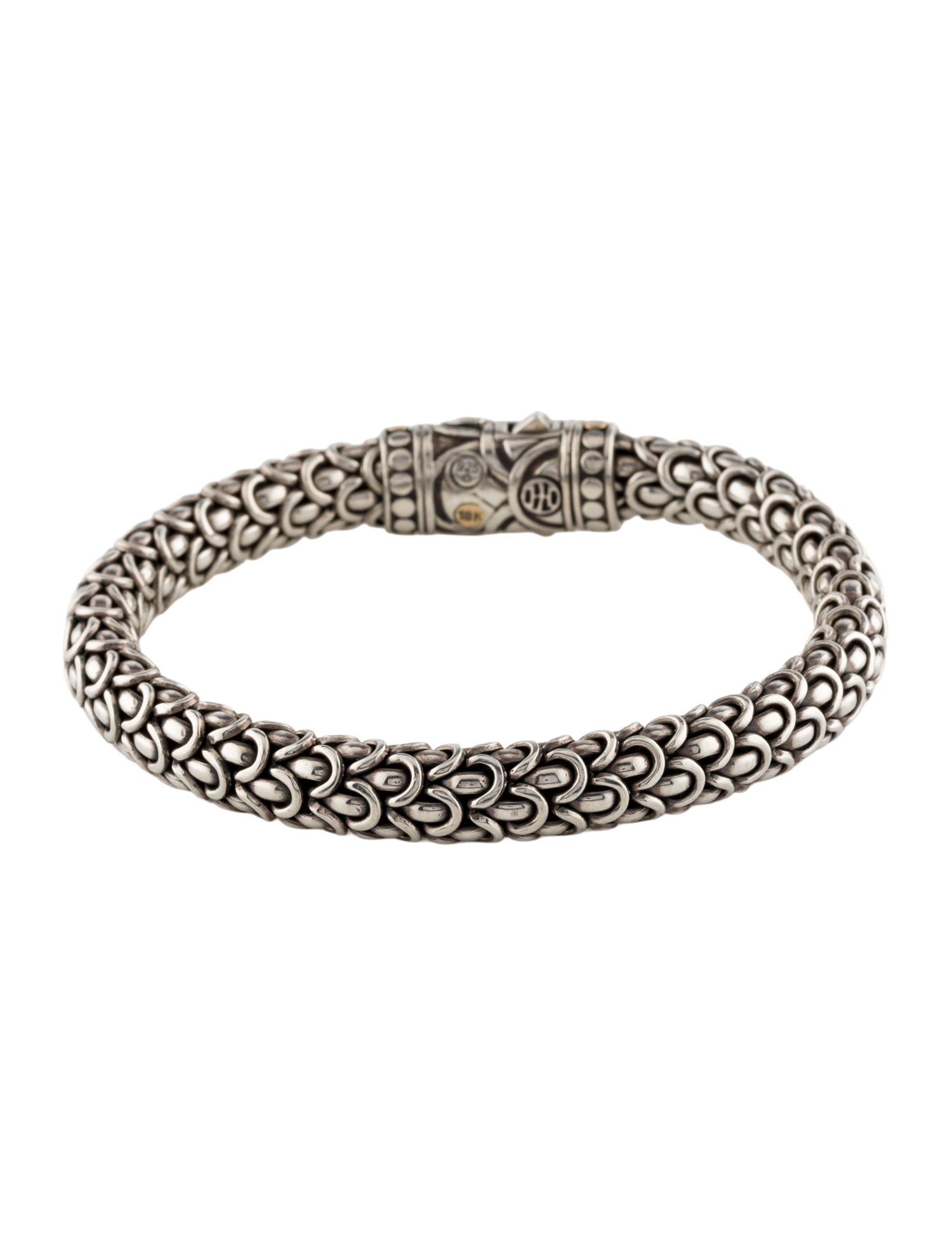 John Hardy Two Tone Naga Scale Bracelet