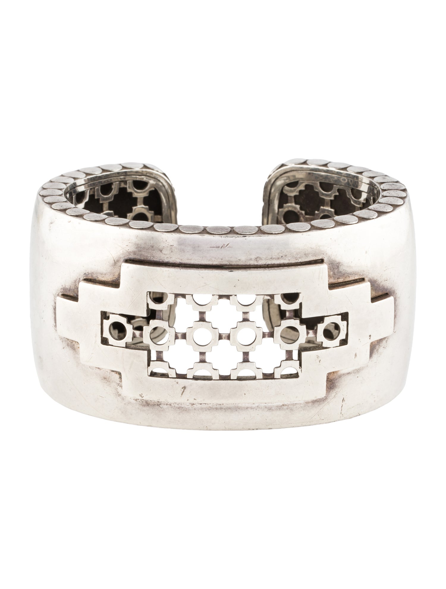John Hardy Hinged Dot Cuff Bracelet