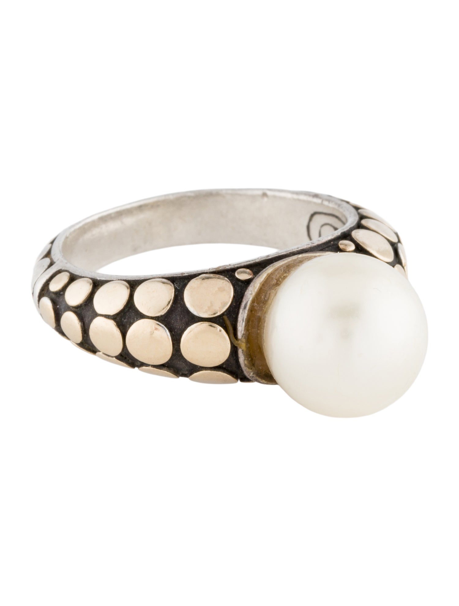 John Hardy Pearl Dot Cocktail Ring