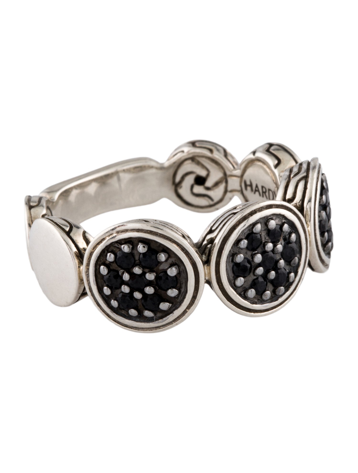 John Hardy Sapphire Triple Disc Band