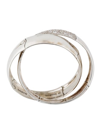 John Hardy Sapphire Interlocking Bangle Bracelet