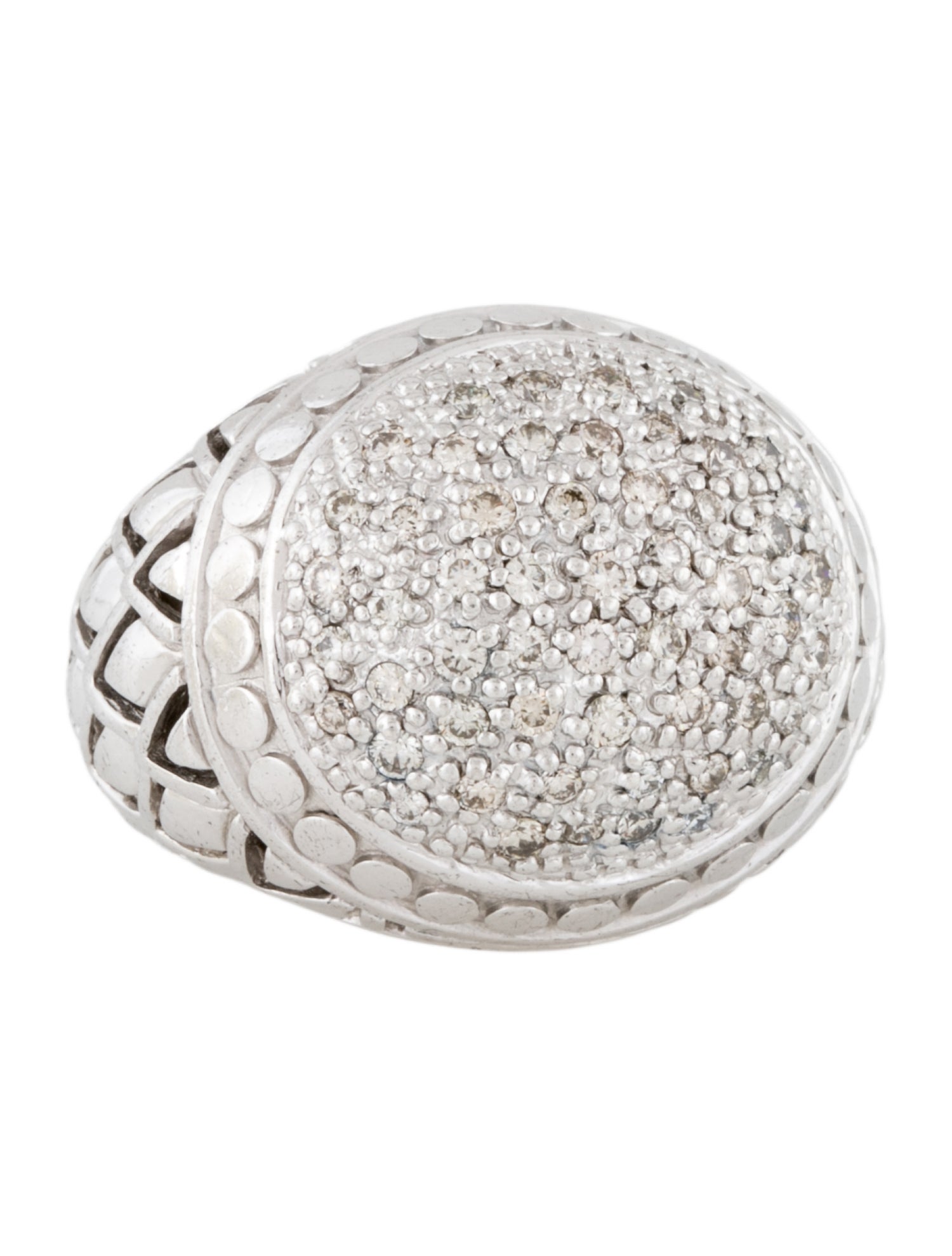 John Hardy Diamond Naga Dome Cocktail Ring