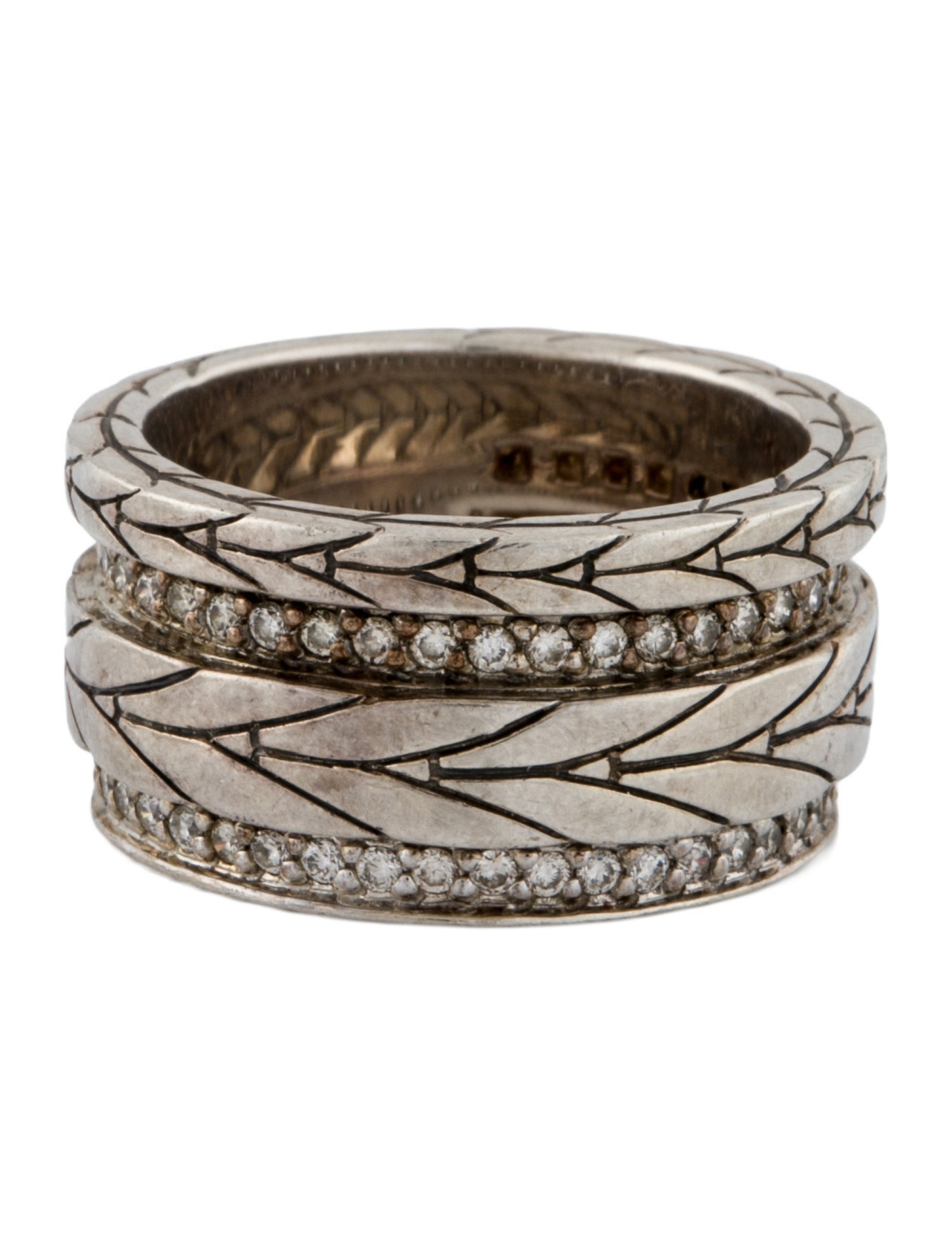 John Hardy Diamond Modern Chain Band