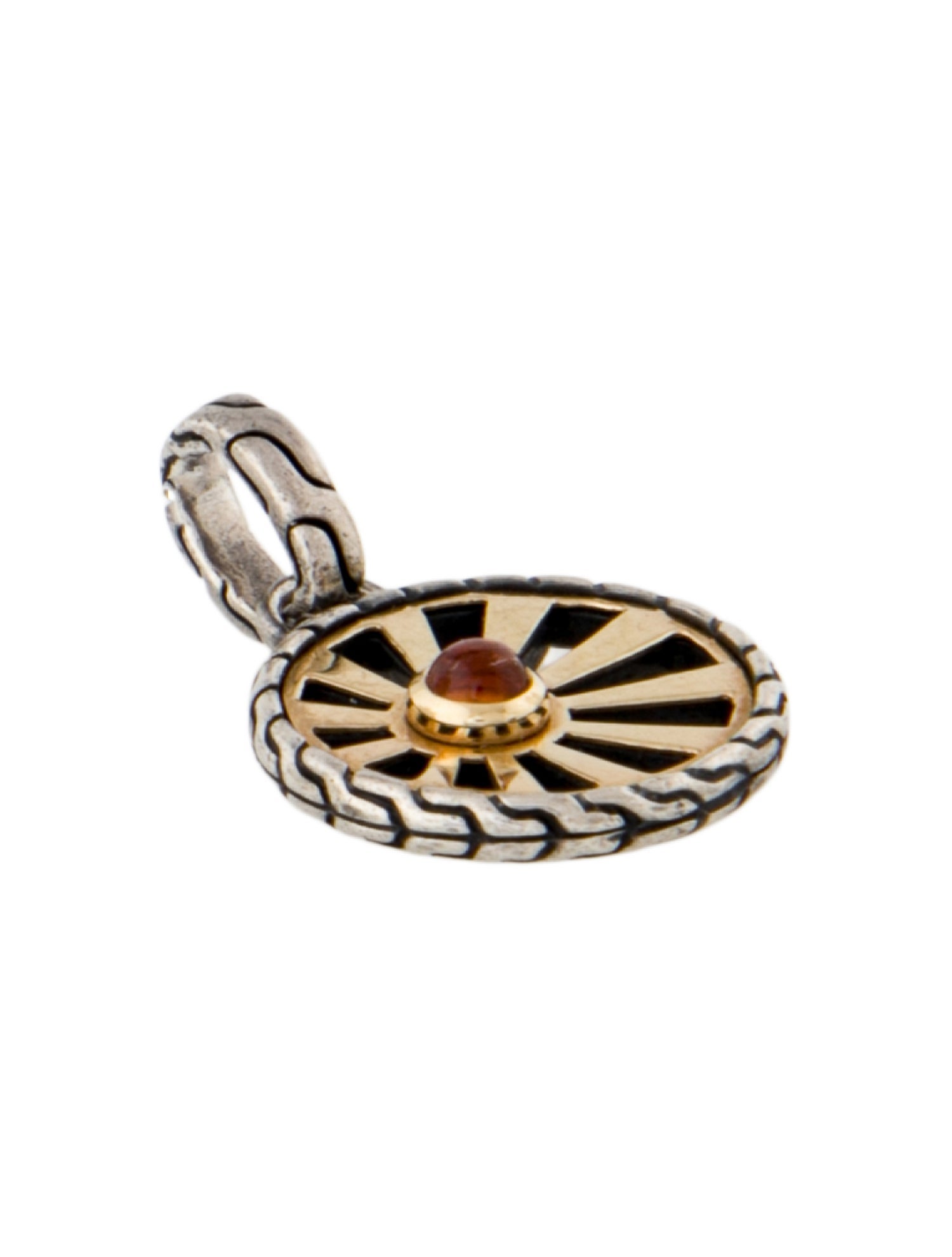 John Hardy Two-Tone Citrine Modern Talisman Pendant