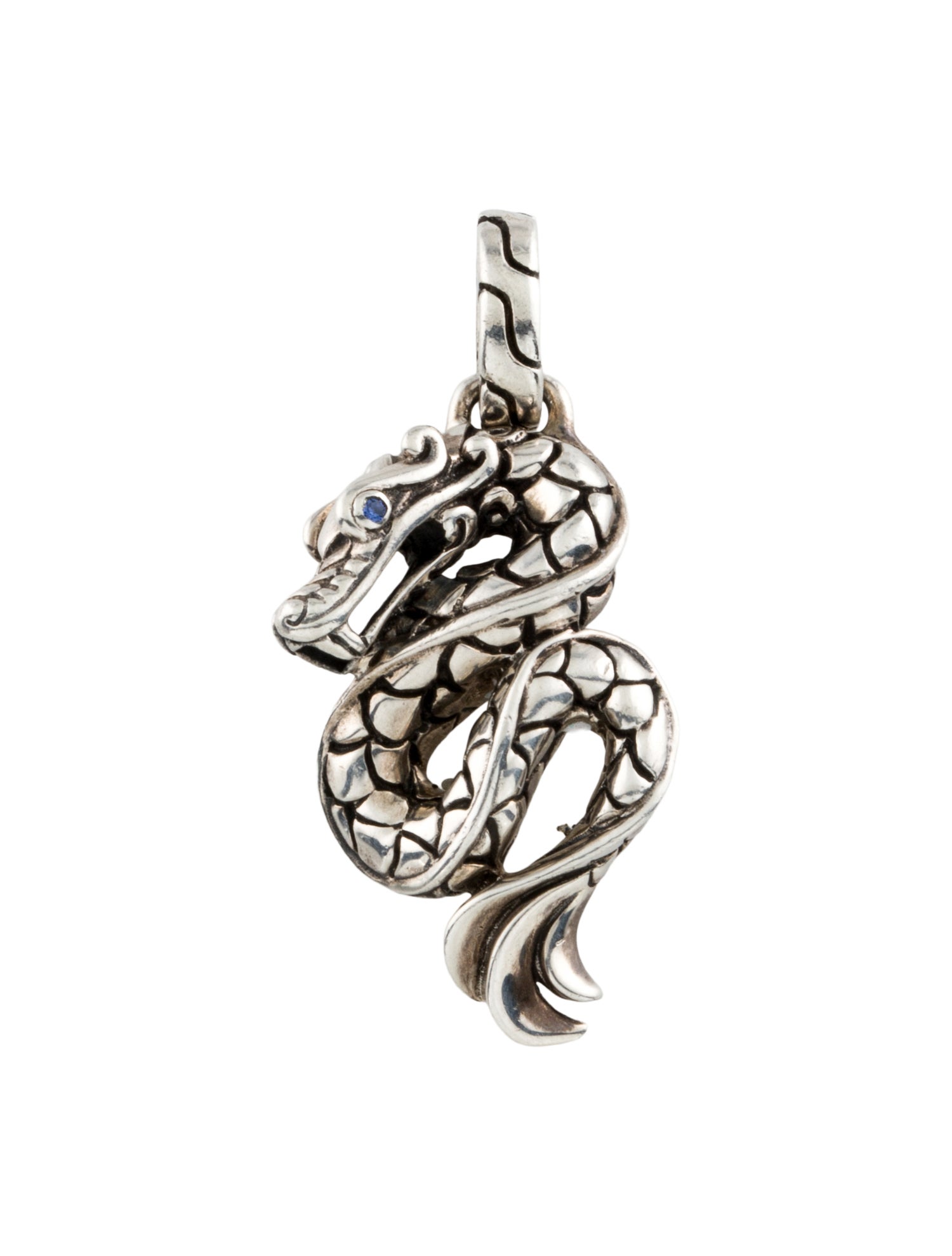 John Hardy Sapphire Legends Naga Dragon Pendant