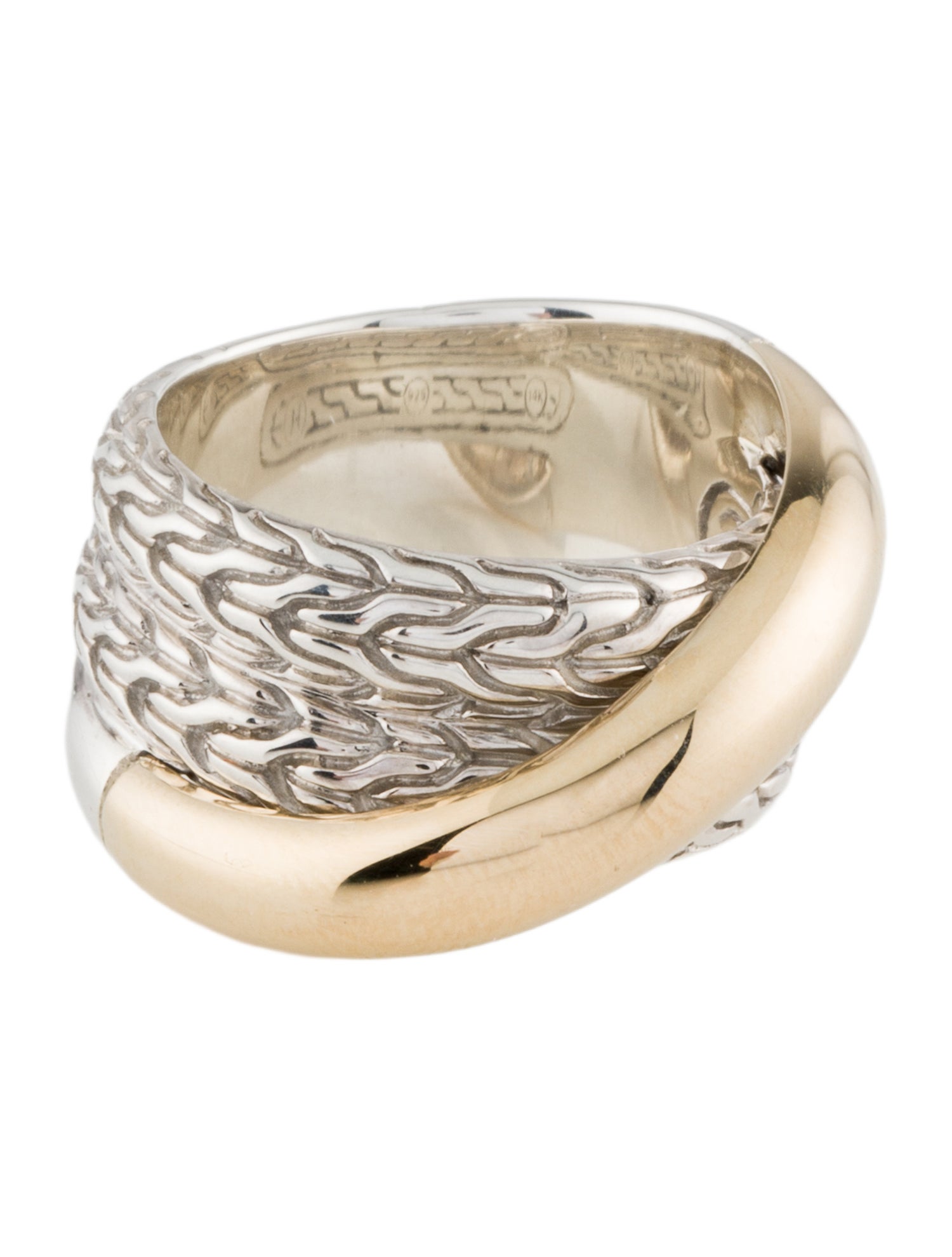 John Hardy Essential Crossover Ring w/ Tags