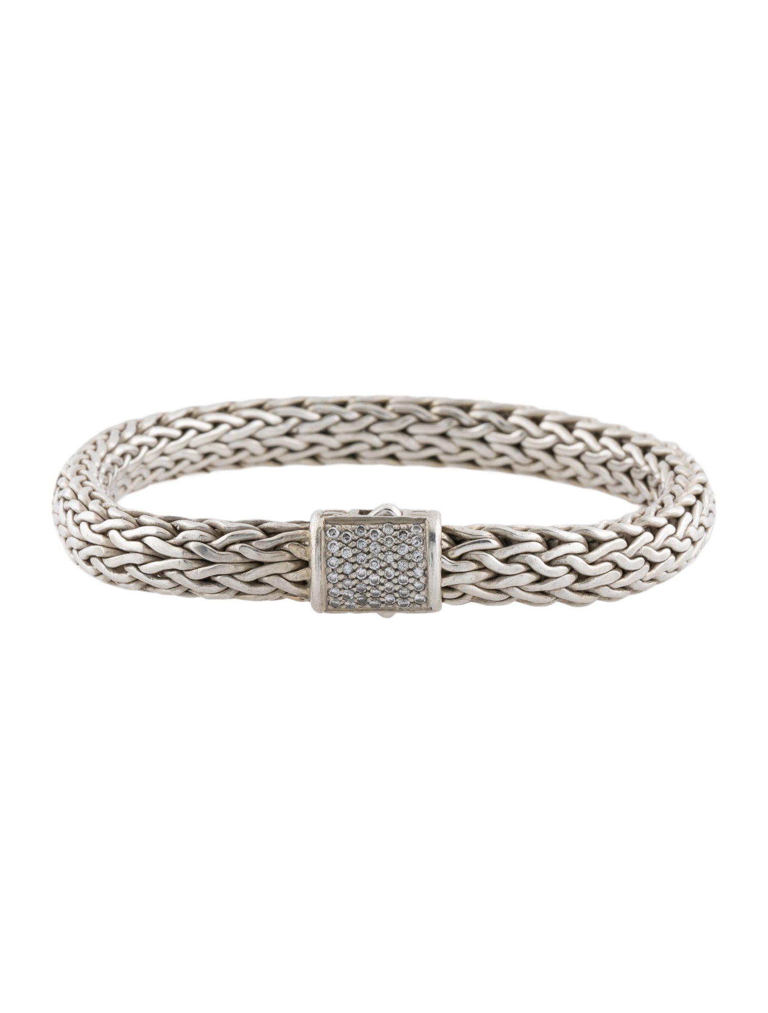John Hardy Diamond Classic Chain Link Bracelet
