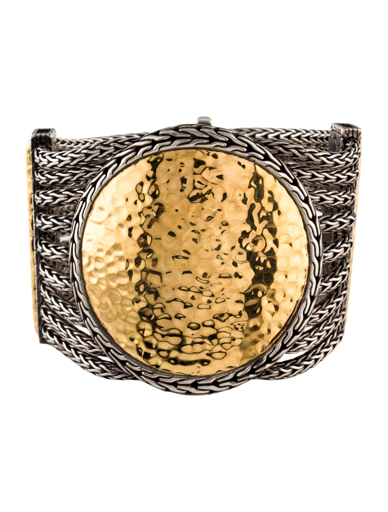 John Hardy Two-Tone Palu Hammered Multistrand Bracelet