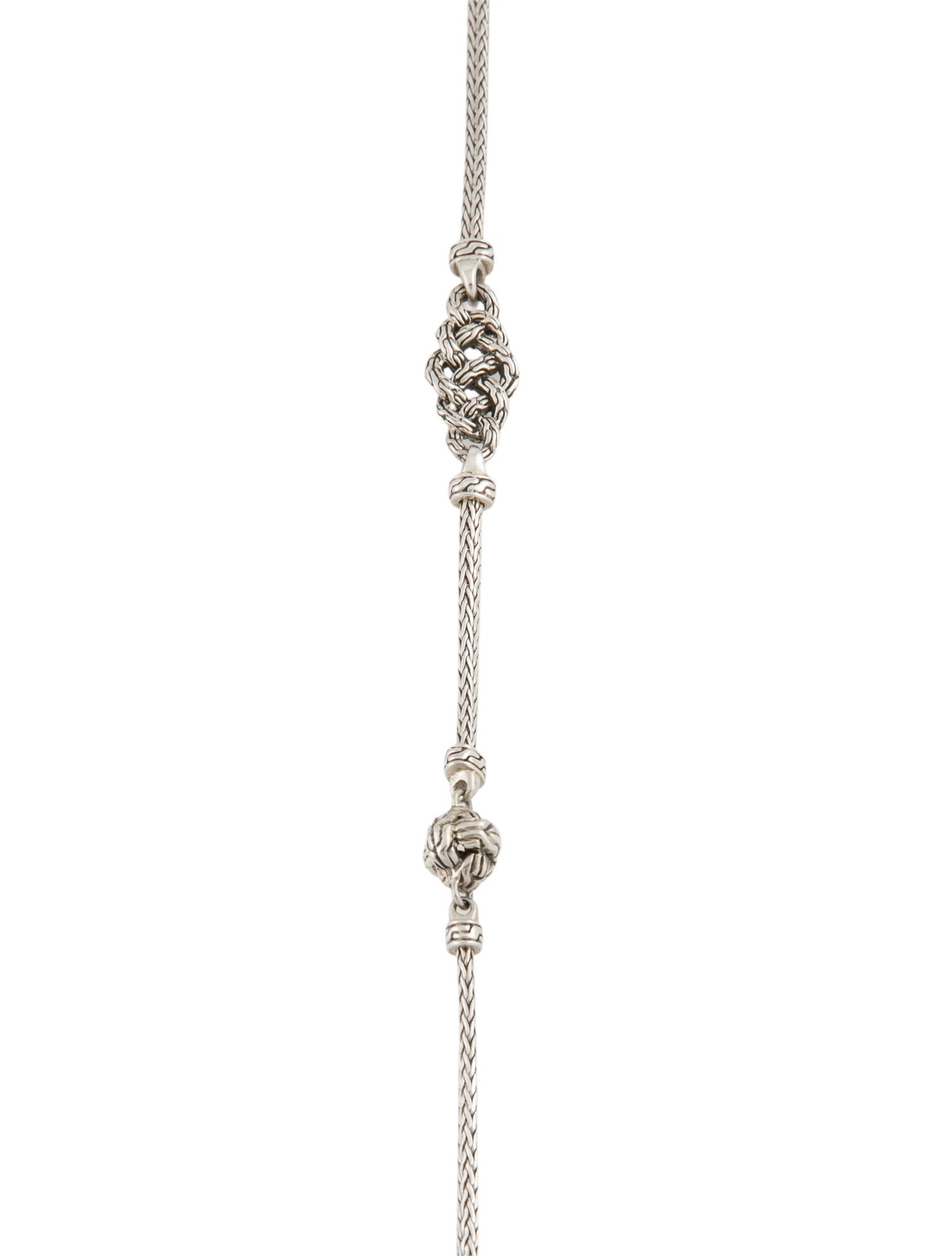 John Hardy Classic Chain Short Knot Station Necklace