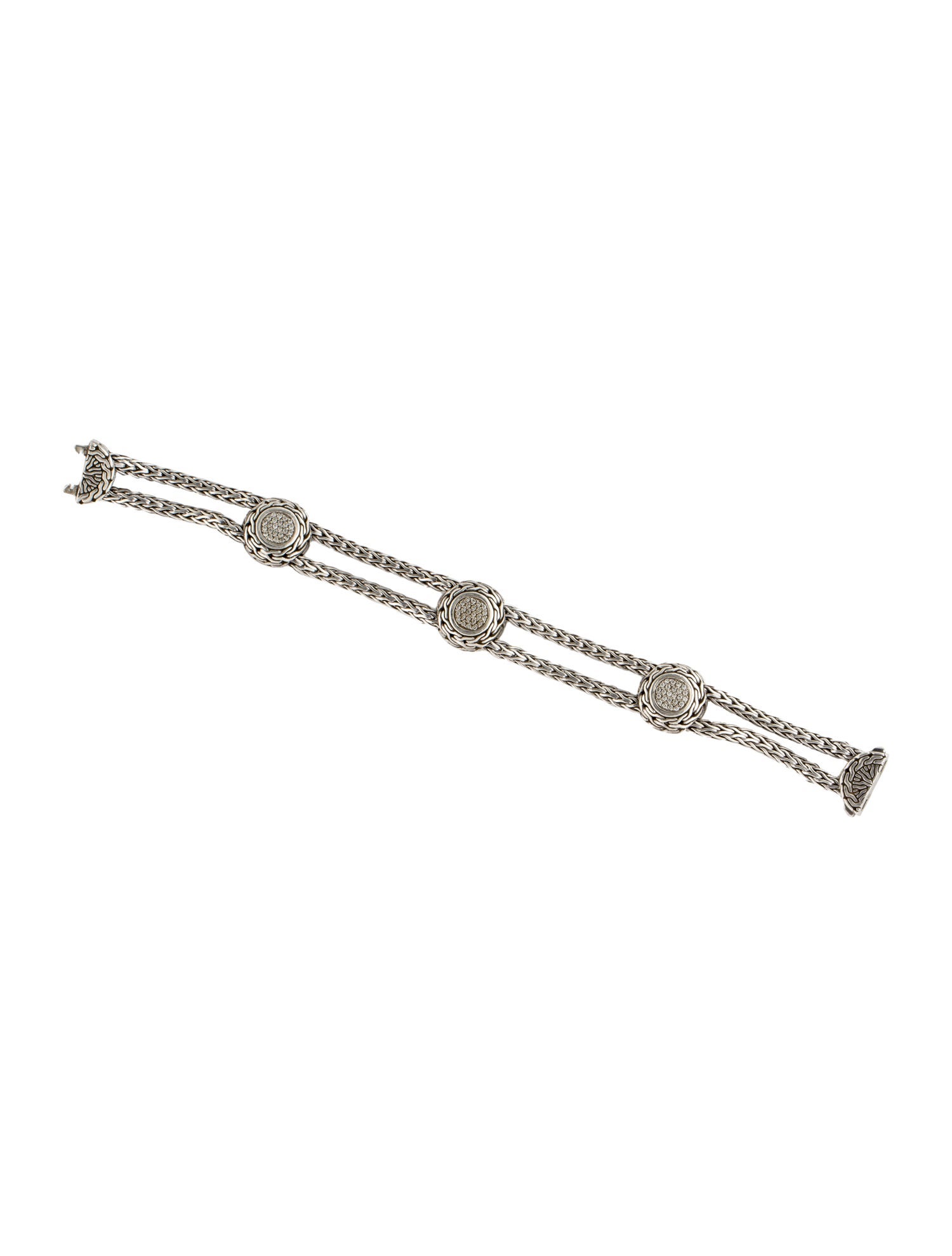 John Hardy Diamond Kali Lavafire Station Bracelet