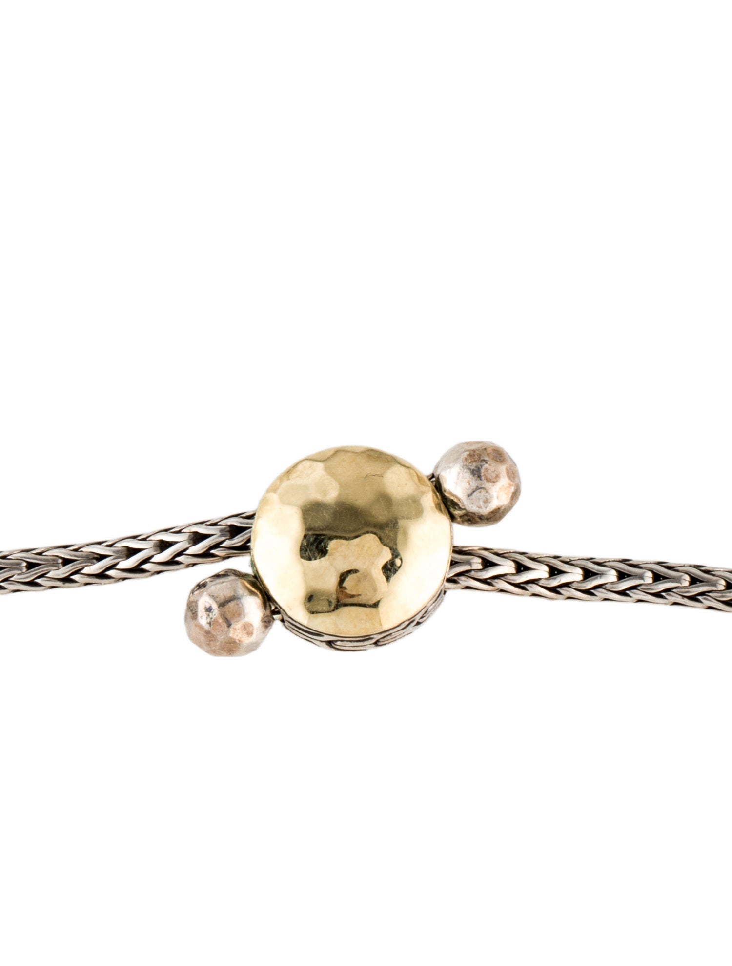 John Hardy Two-Tone Classic Chain Hammered Pull Through Bracelet