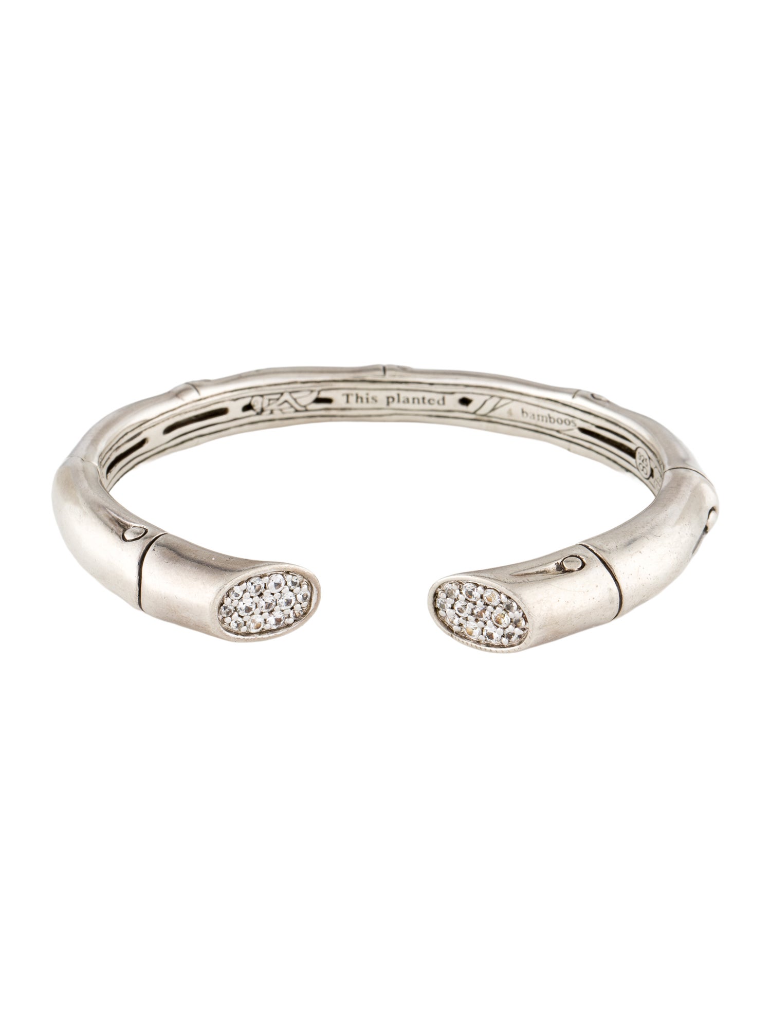 John Hardy Sapphire Bamboo Kick Cuff Bracelet