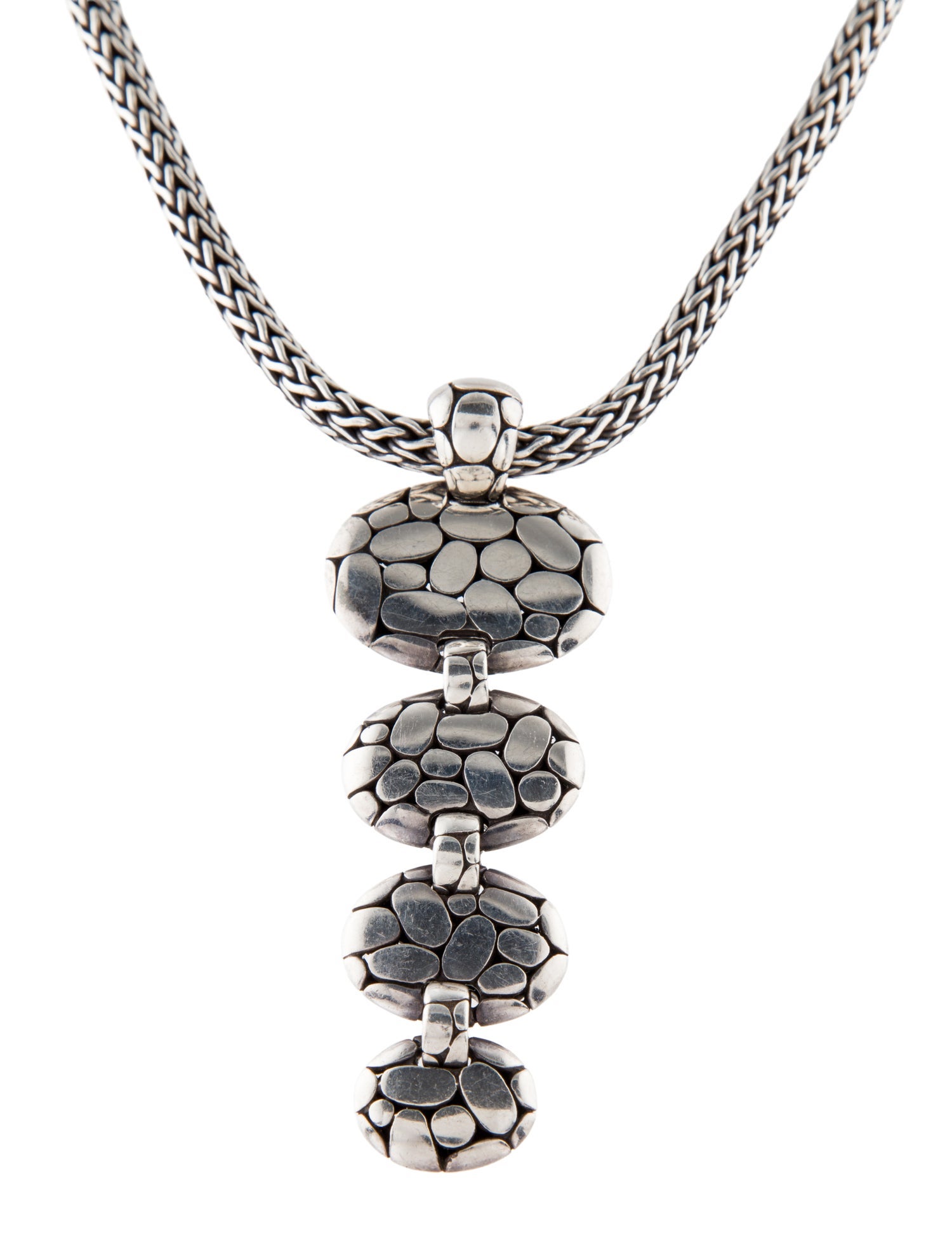 John Hardy Kali Pebble Drop Pendant Necklace
