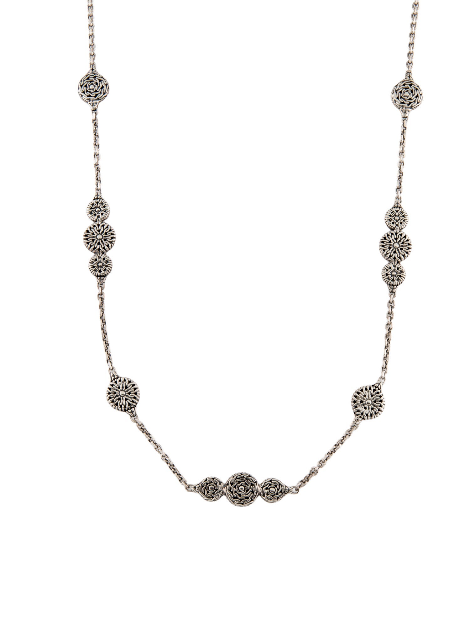 John Hardy Floral Station Necklace