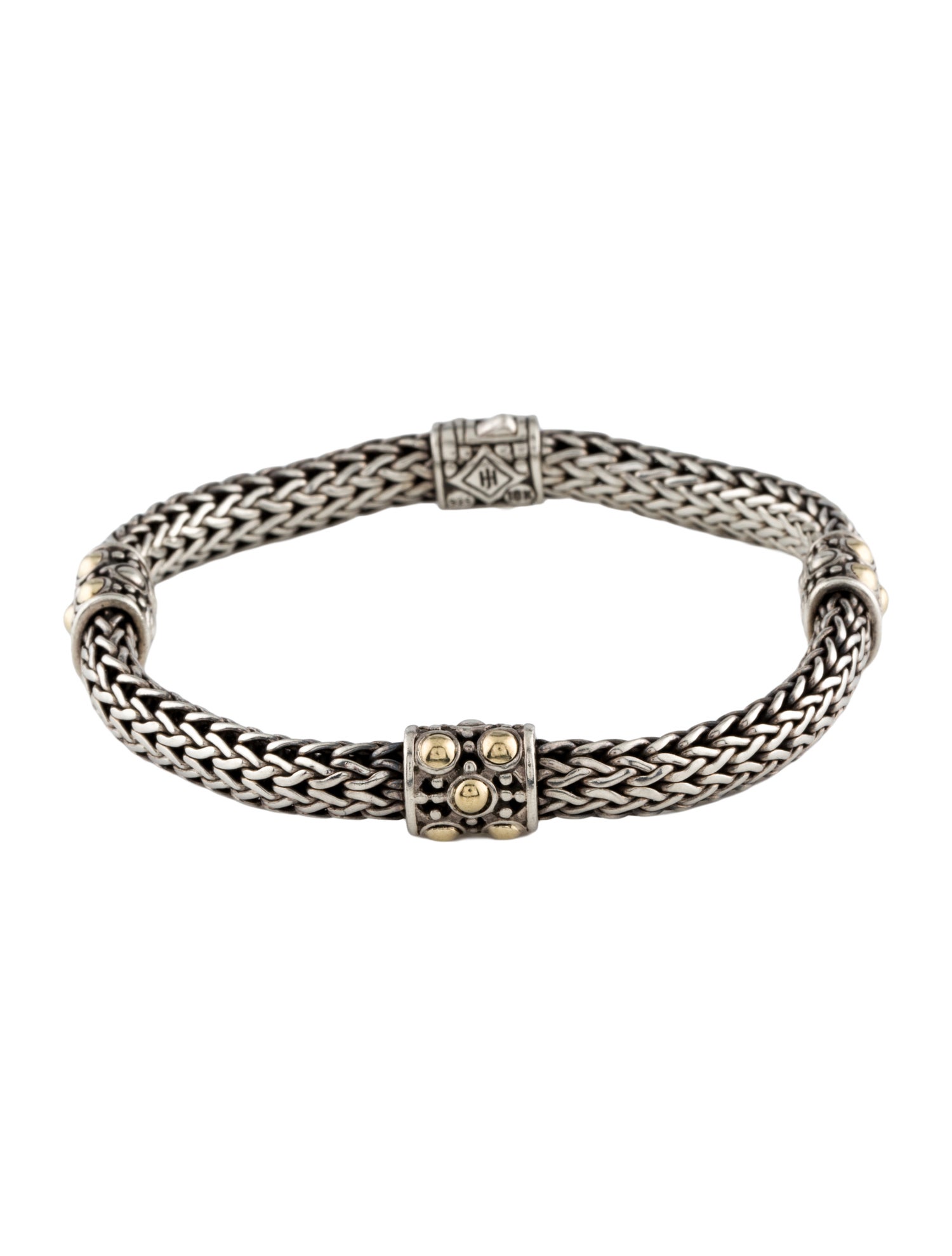 John Hardy Two-Tone Dot 4 Station Bracelet