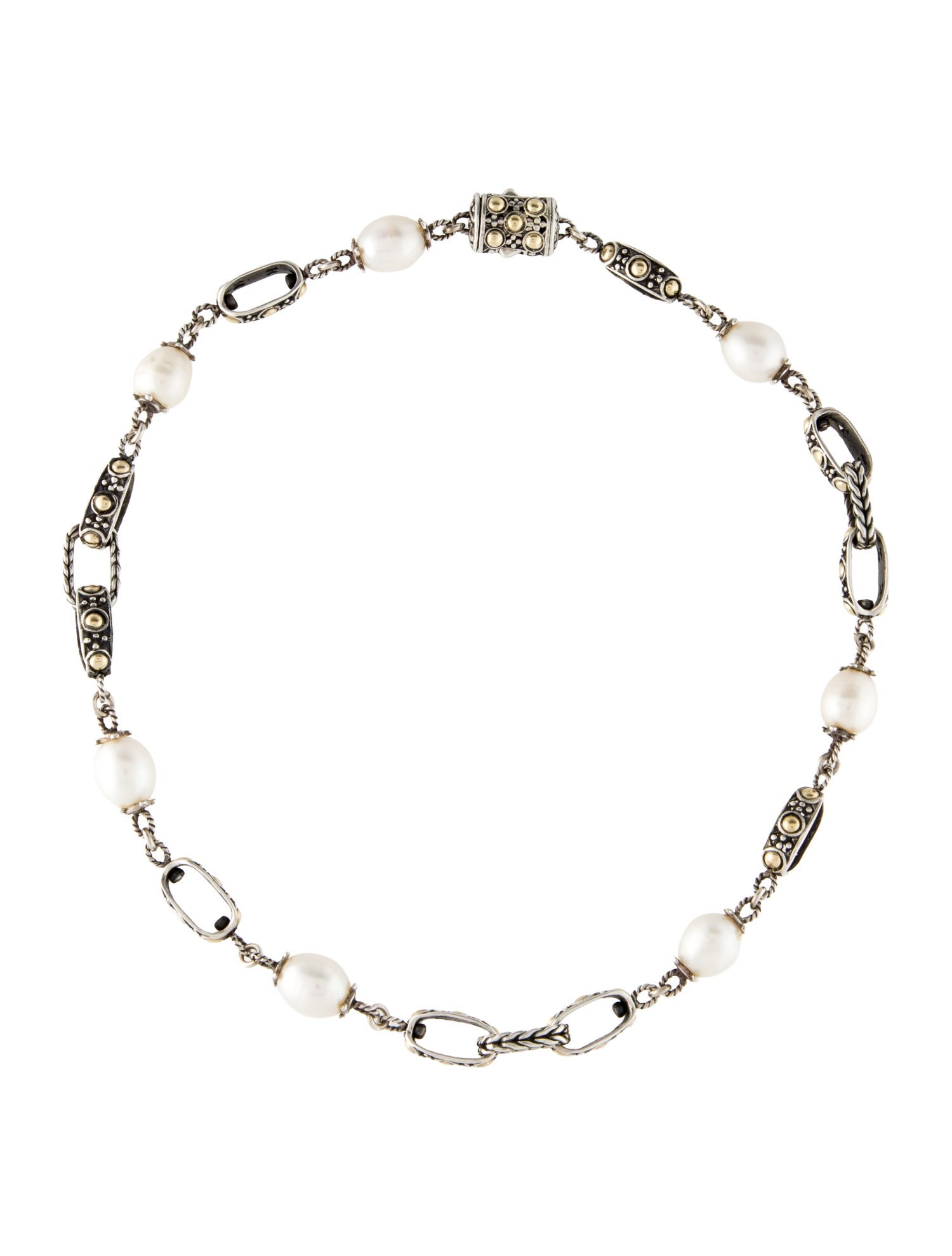 John Hardy Pearl Jaisalmer Station Necklace