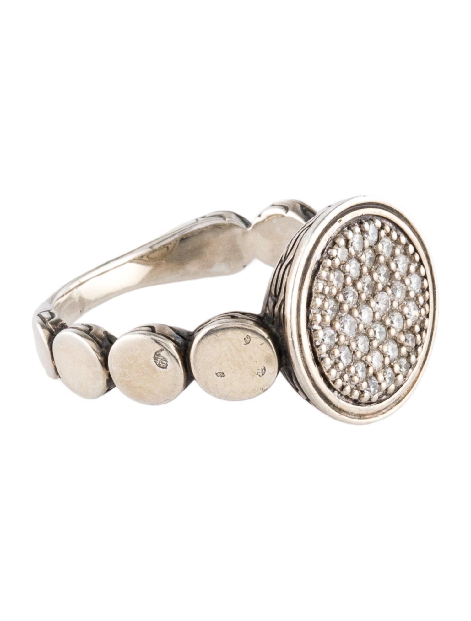 John Hardy Diamond Signet Ring