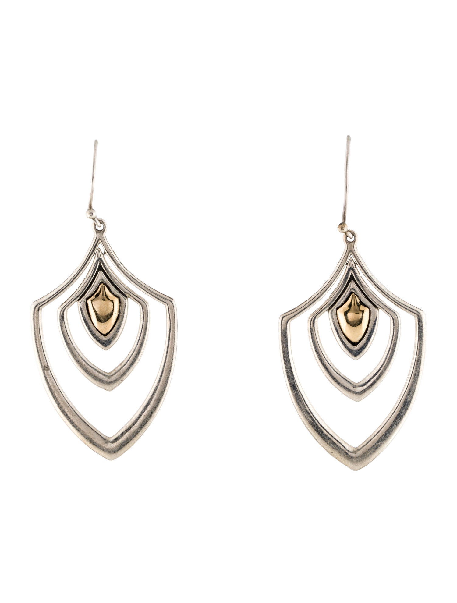 John Hardy Two-Tone Chandelier Earrings