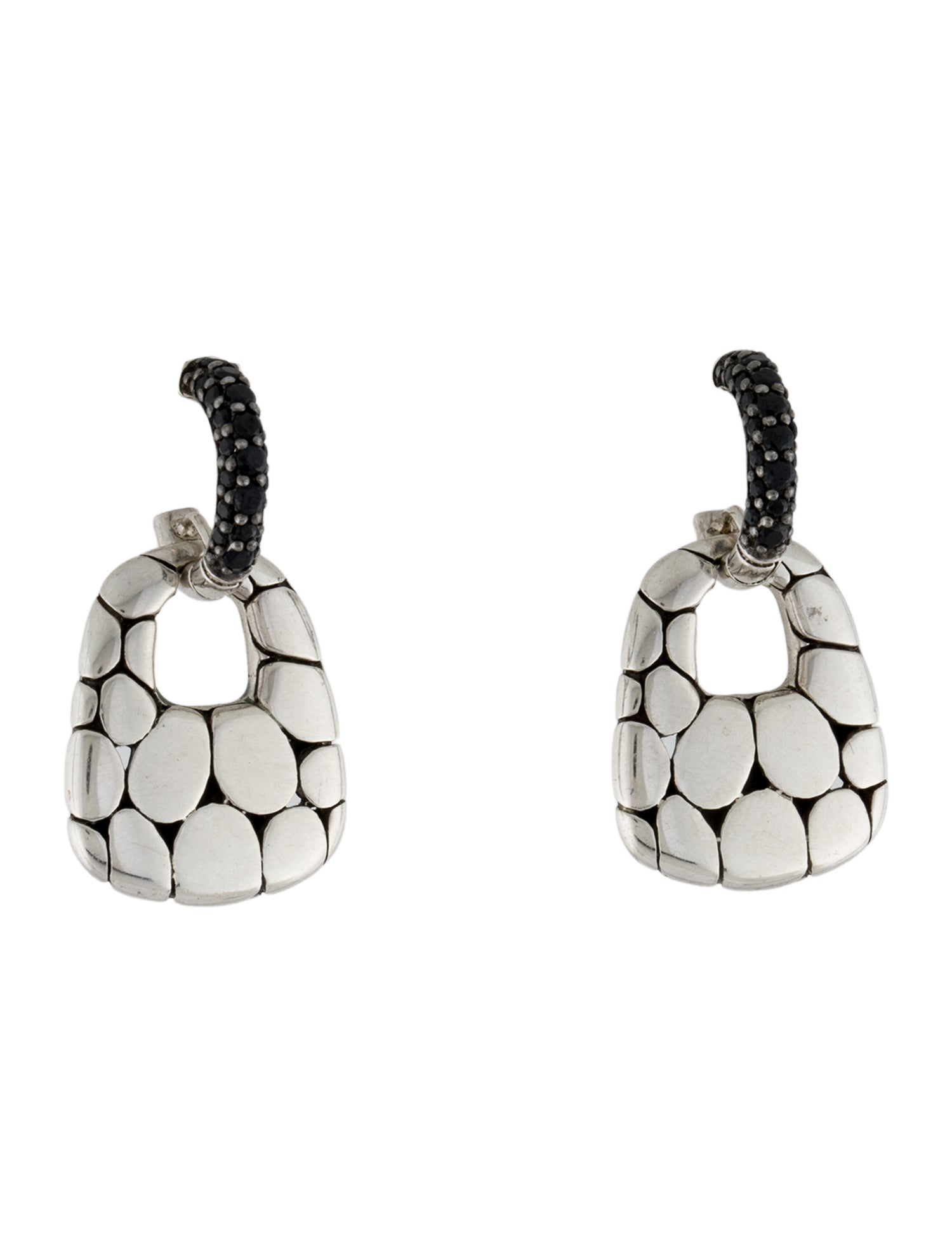 John Hardy Sapphire Kali Lava Drop Earrings