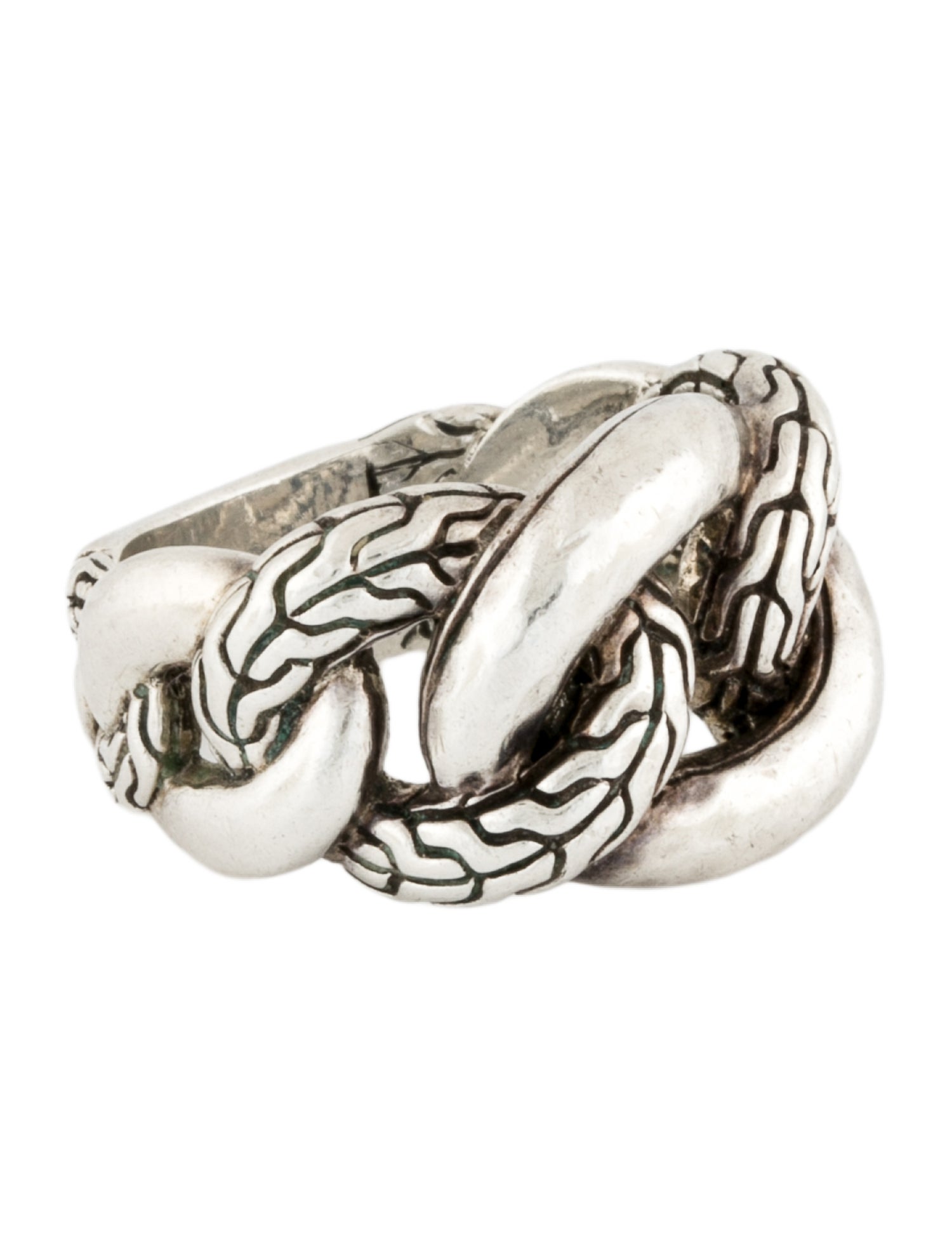 John Hardy Classic Chain Hammered Ring