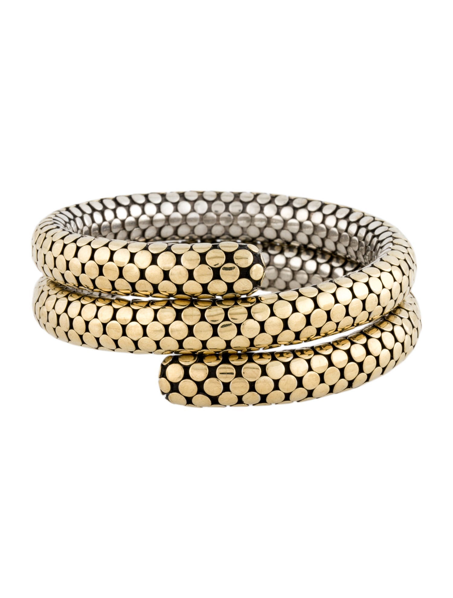 John Hardy Two-Tone Dot Double Coil Bracelet
