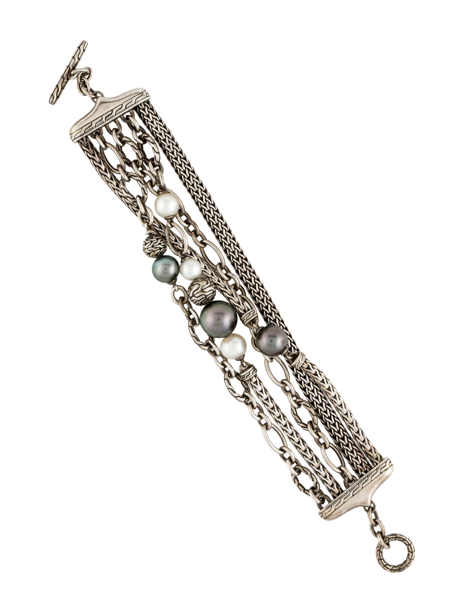 John Hardy Pearl Multi Chain Bracelet