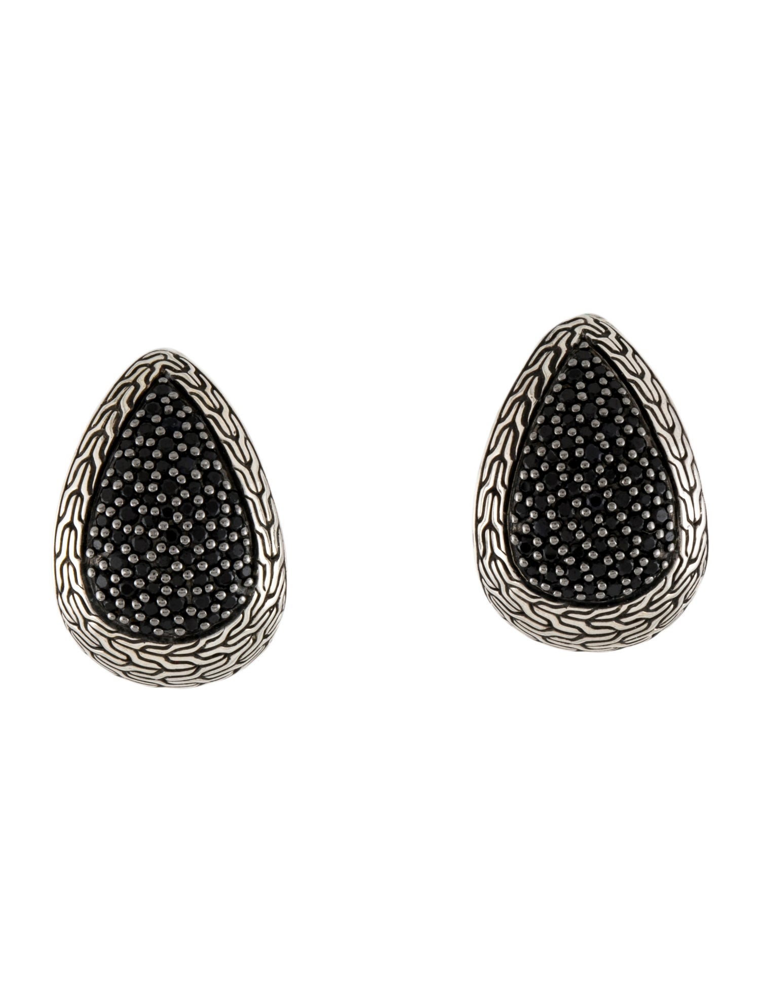 John Hardy Sapphire & Spinel Classic Chain Buddha Belly Earrings