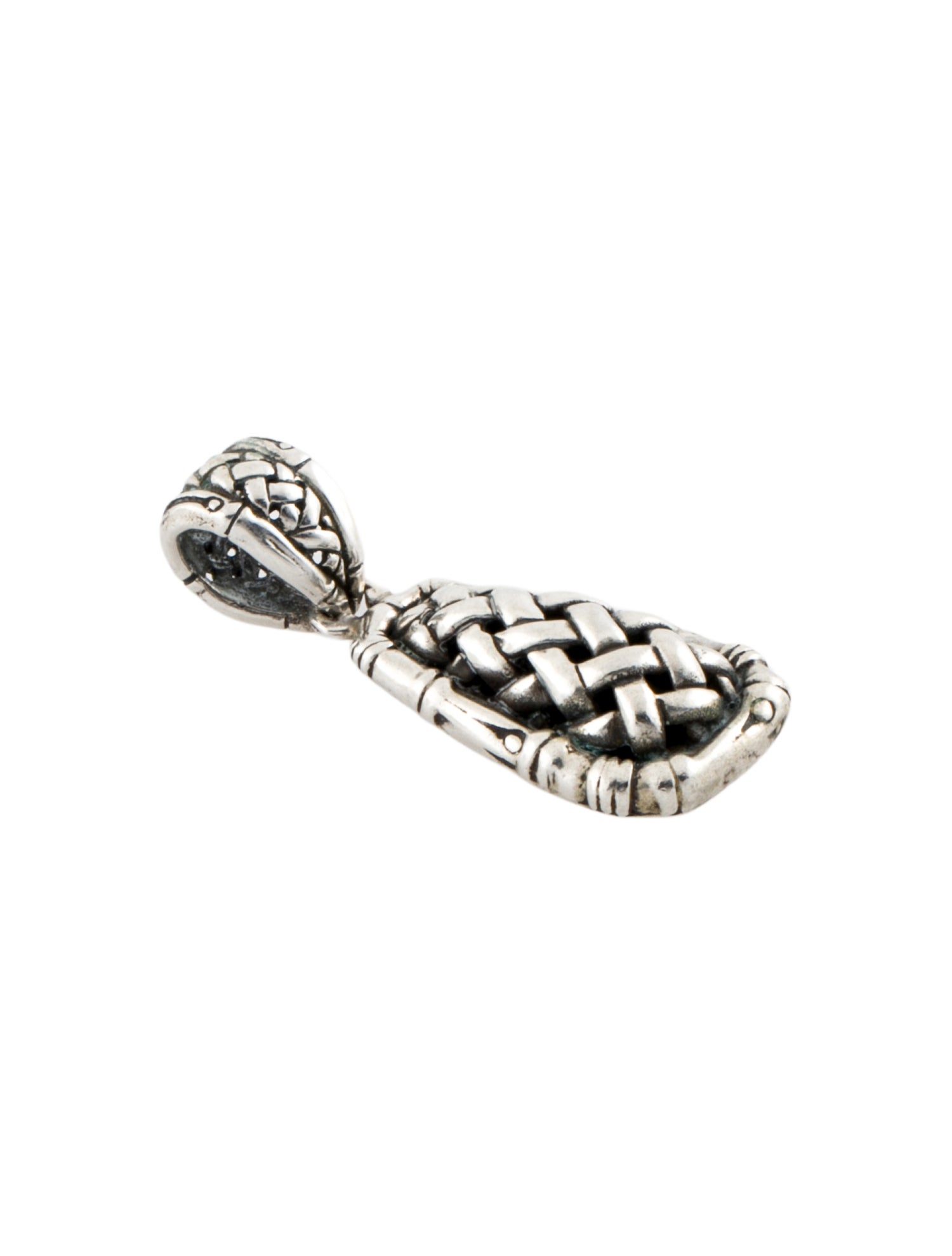 John Hardy Bamboo Basket Weave Pendant